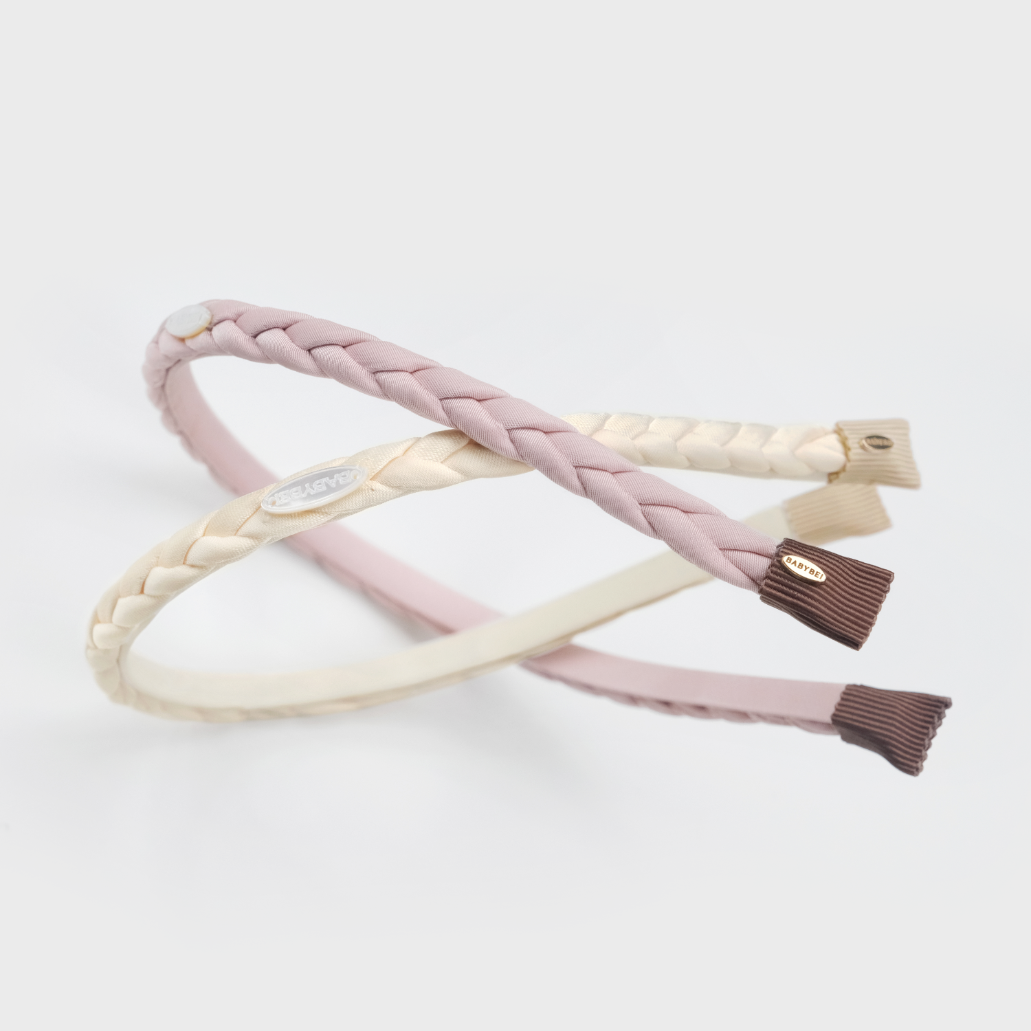 Satin Shell Extra Thin Headband (Twisted & Oval)