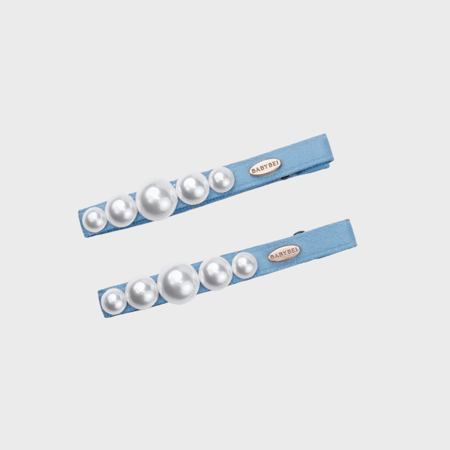 豆豆珍珠中號鴨嘴夾（一字五半珠）