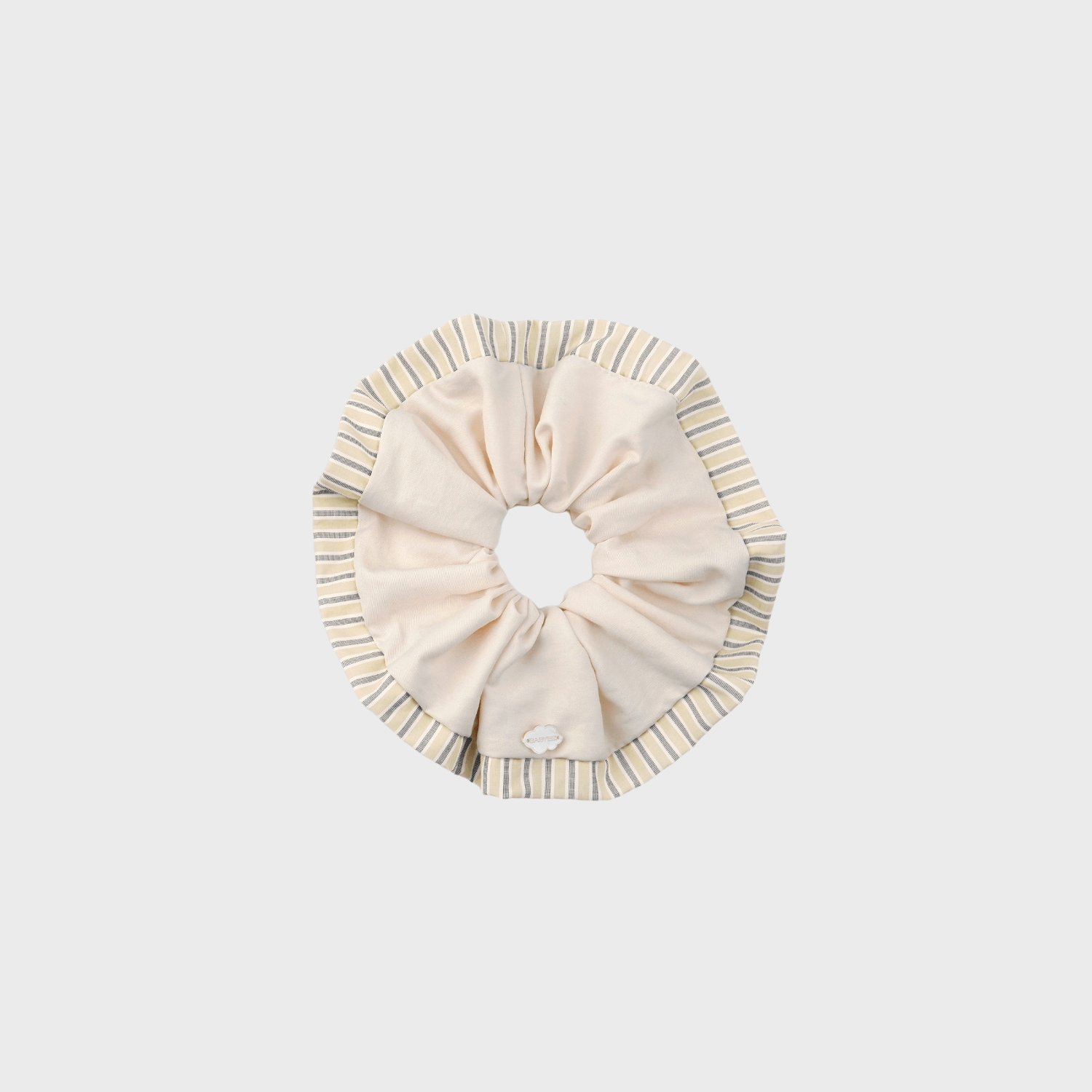 Stripe Shell Extra Large Scrunchie (Color-blocked & Cloud)