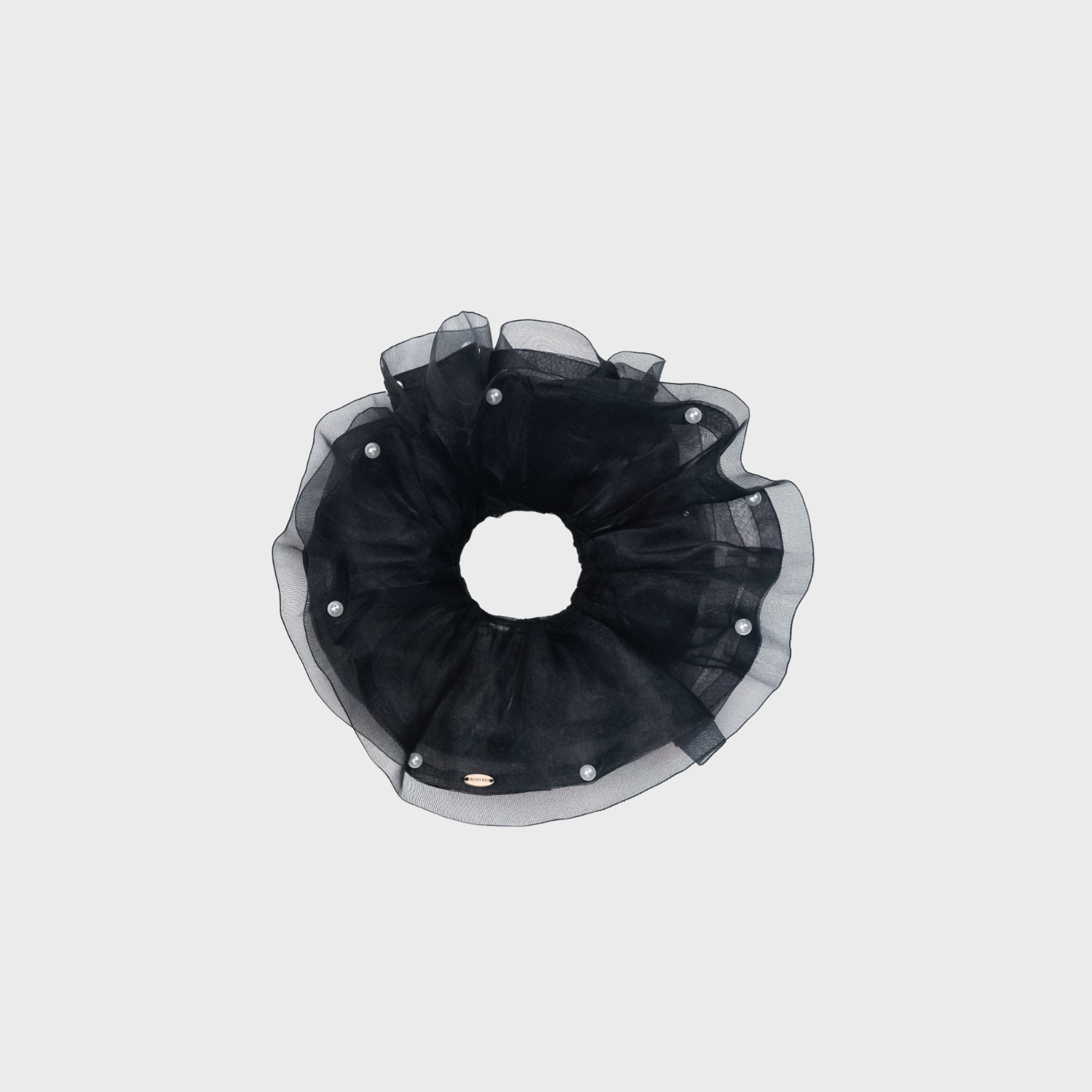 Organza Pearl Extra Large Scrunchie (2 Layers & Scattered)