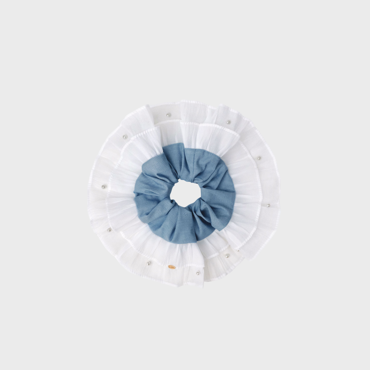 Suiting Pearl Extra Large Scrunchie (Organza & Scattered)