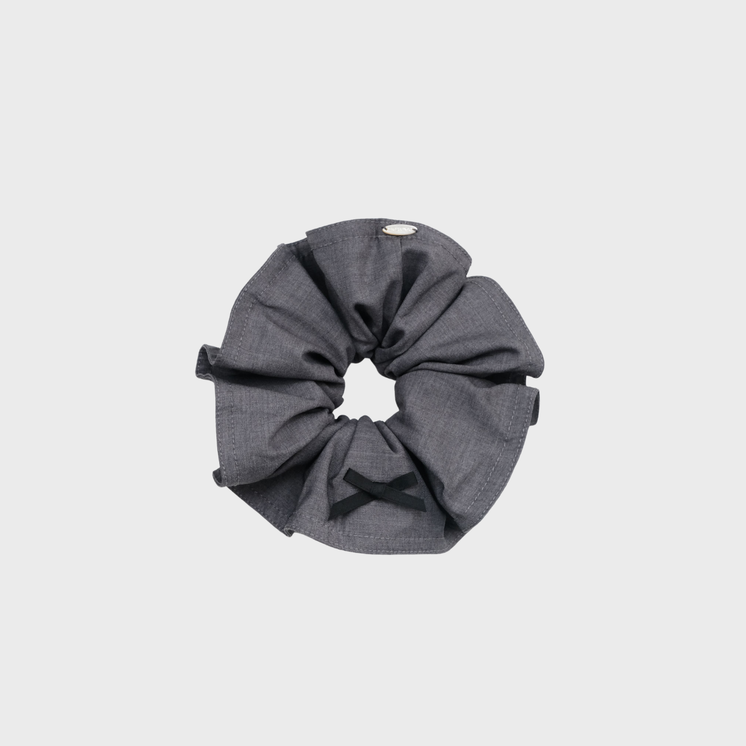Suiting Shell Large Scrunchie (1 Bow & Oval)