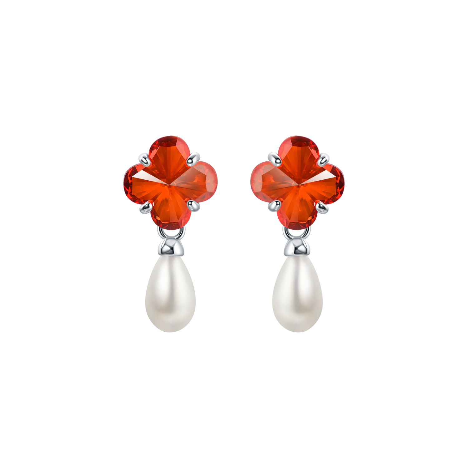 Lucky Clover Drop Earrings
