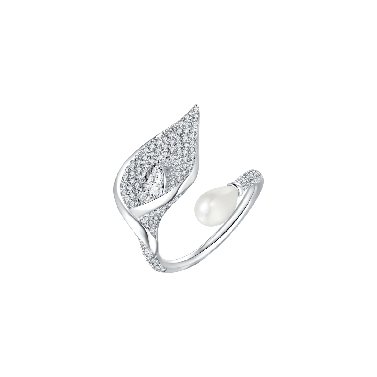 Calla Pave Ring