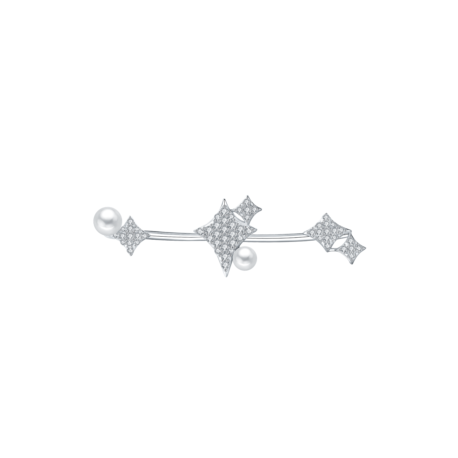 Stars Two Finger Ring