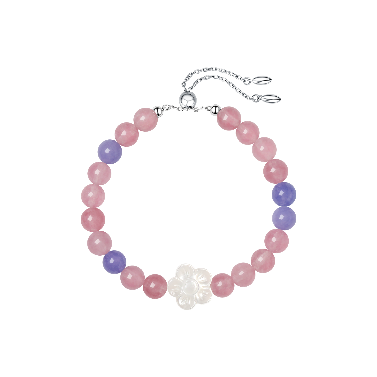 Brook Cherry Beaded Bracelet (Floral)