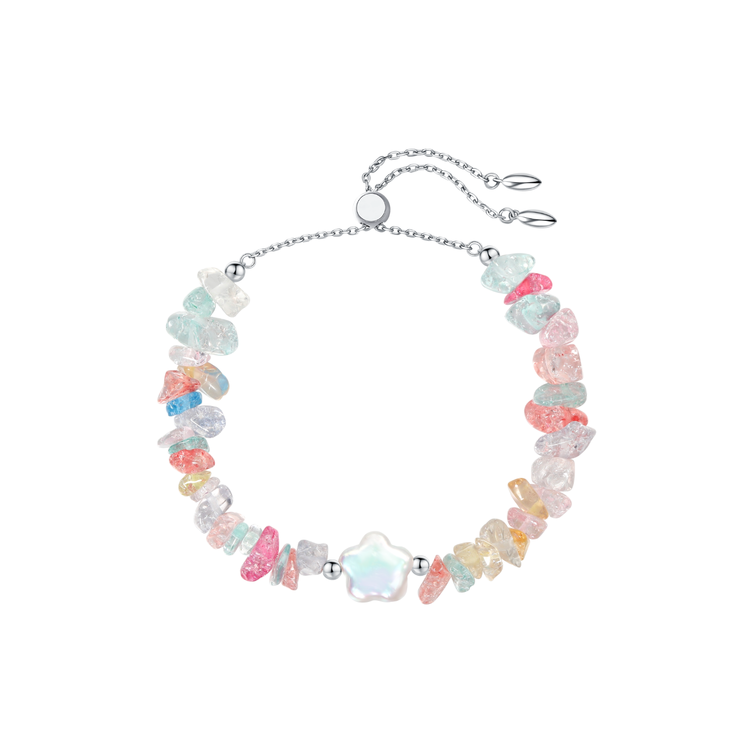 Colorful Petals Beaded Bracelet