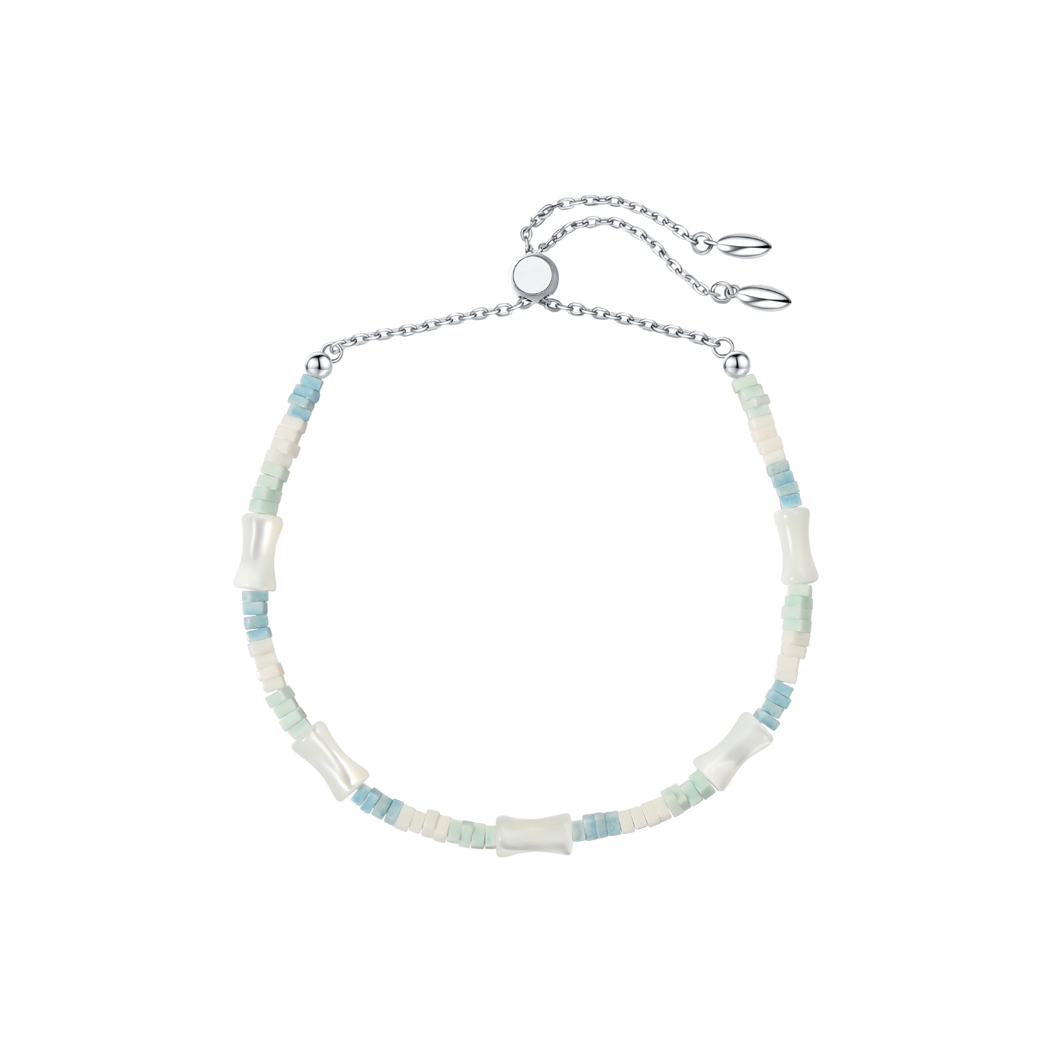 After-rain Azure Beaded Bracelet