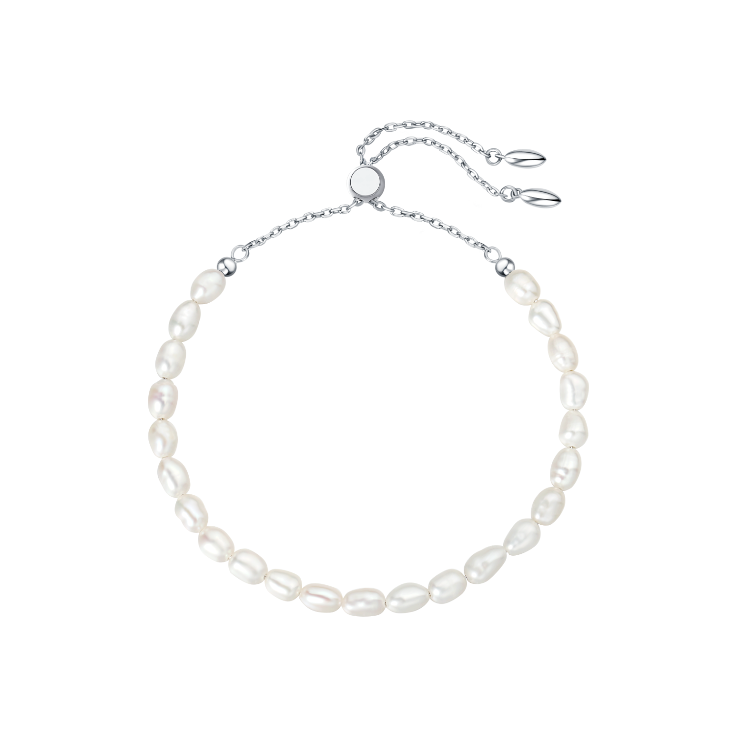 White Dew Beaded Bracelet (Strand)