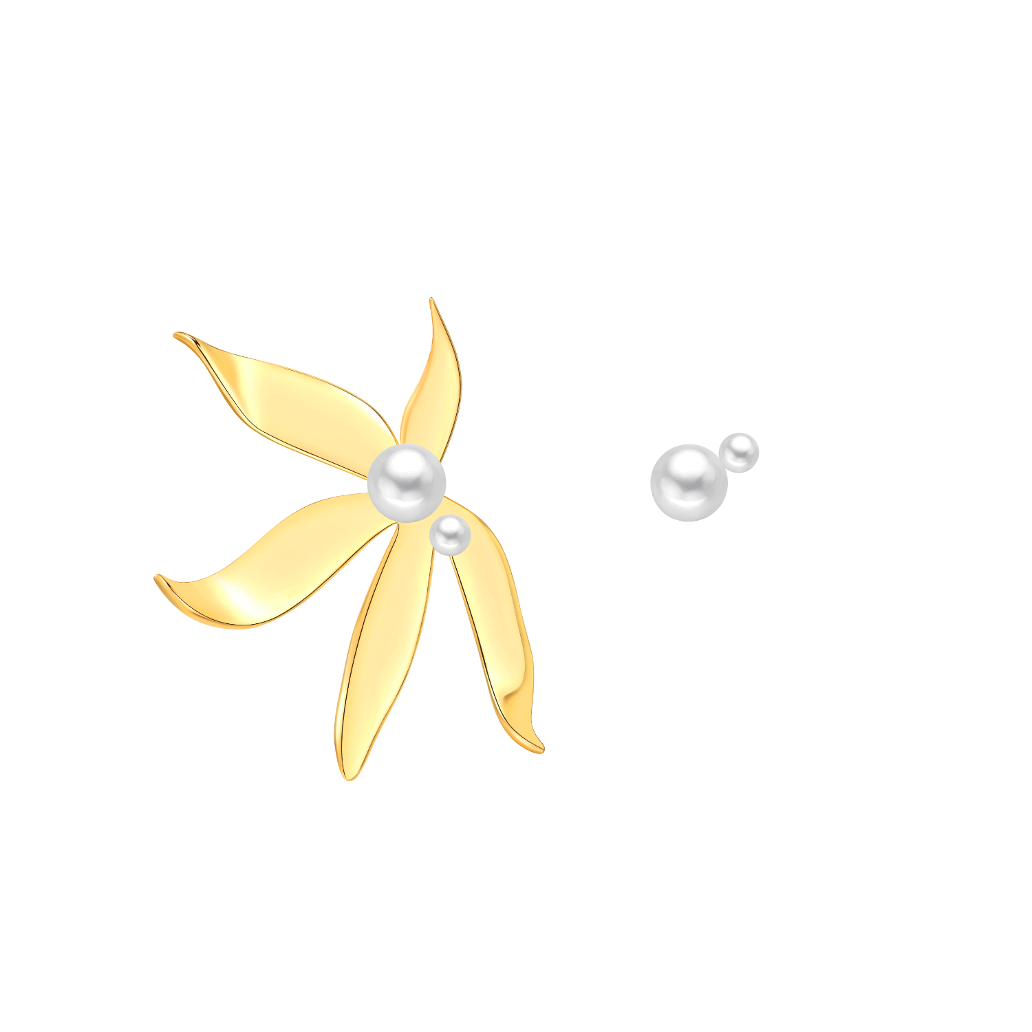 彩星花耳钉