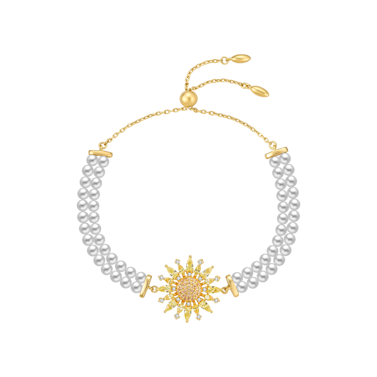 Sunflower Beaded Bracelet (Single)