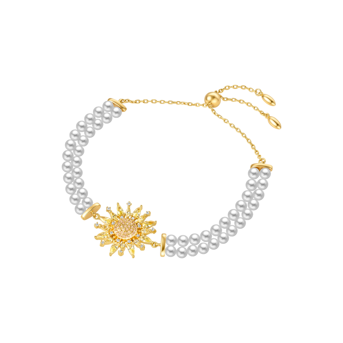 Sunflower Beaded Bracelet (Single)