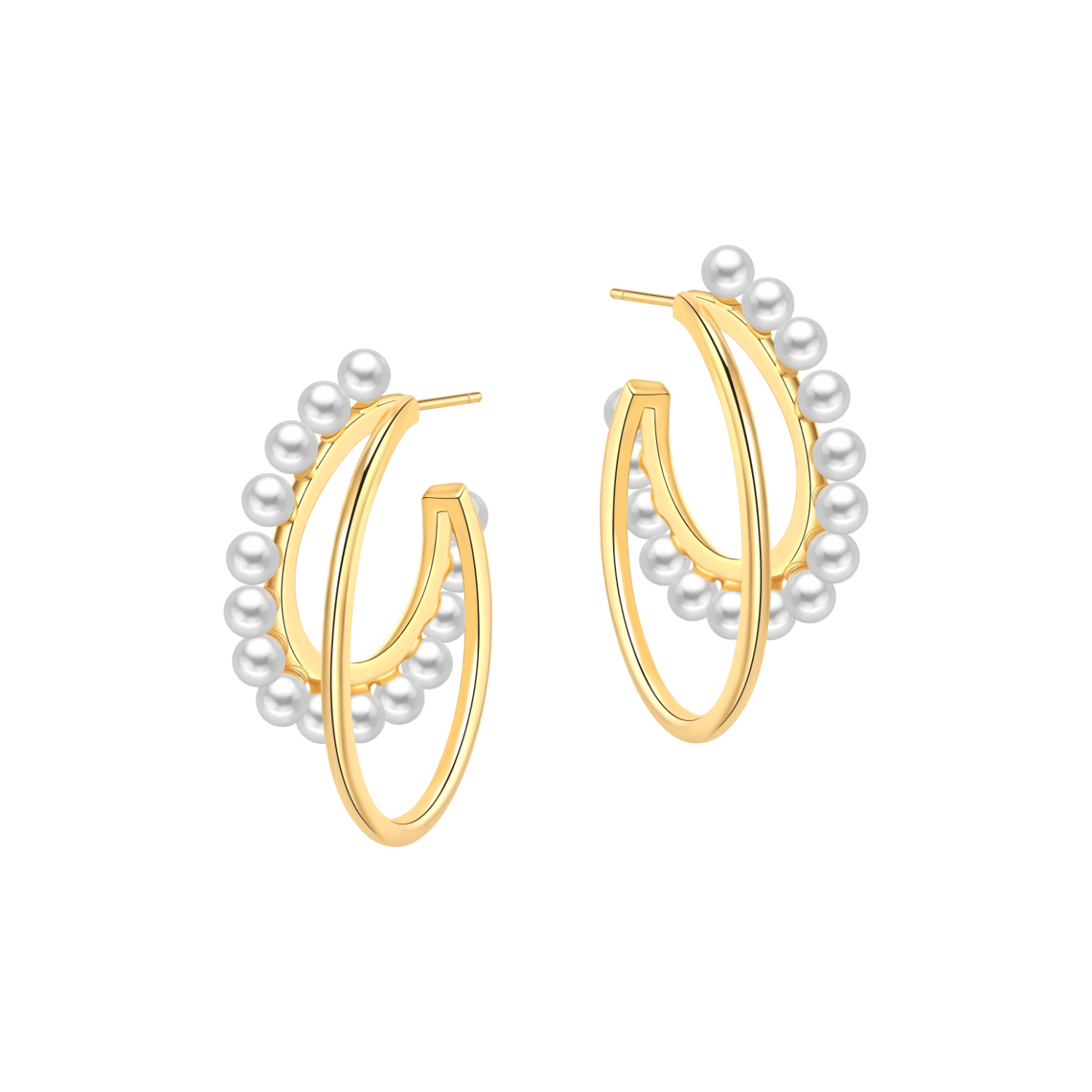 Ripple Hoop Earrings