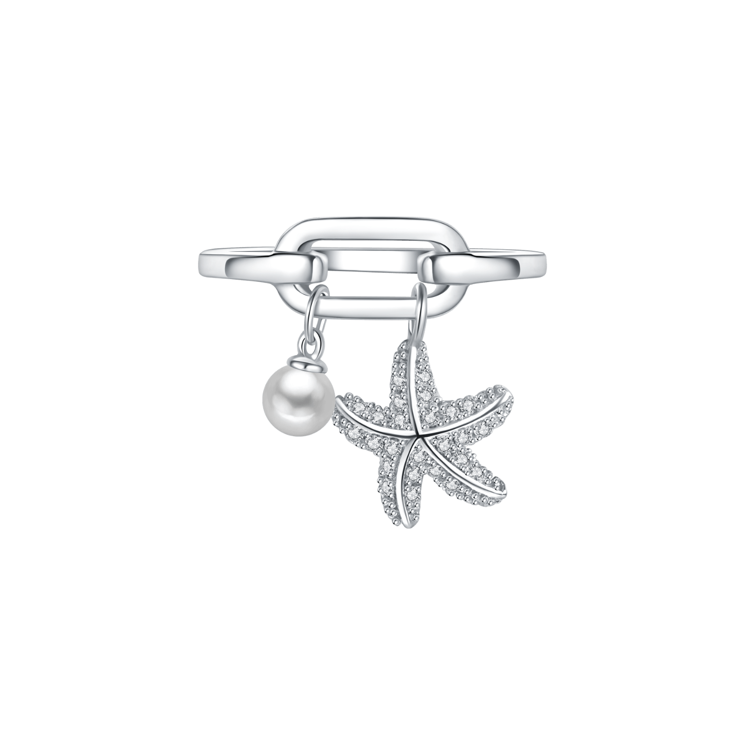 Starfish Pave Ring