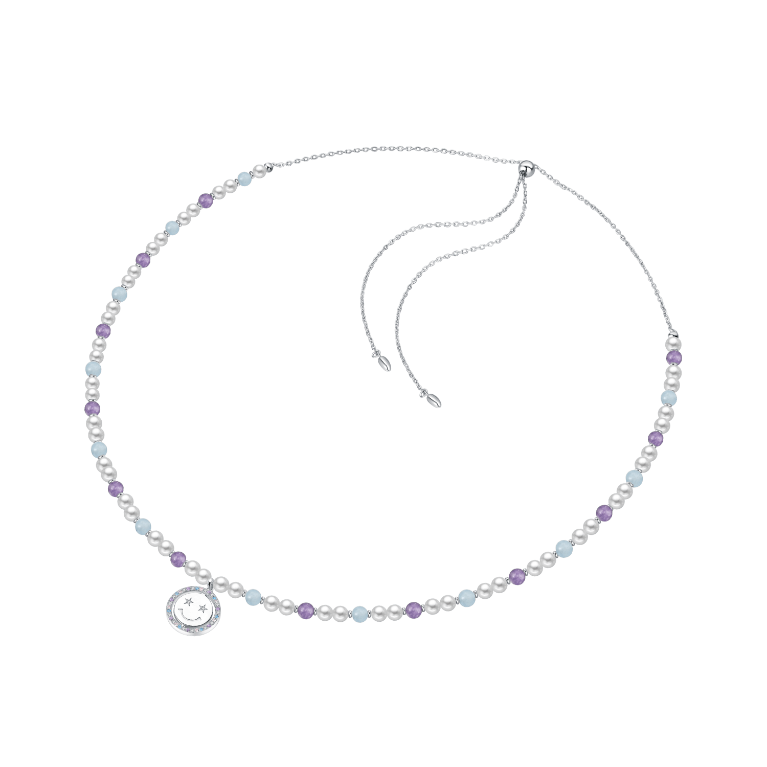 Smiley Face Beaded Necklace
