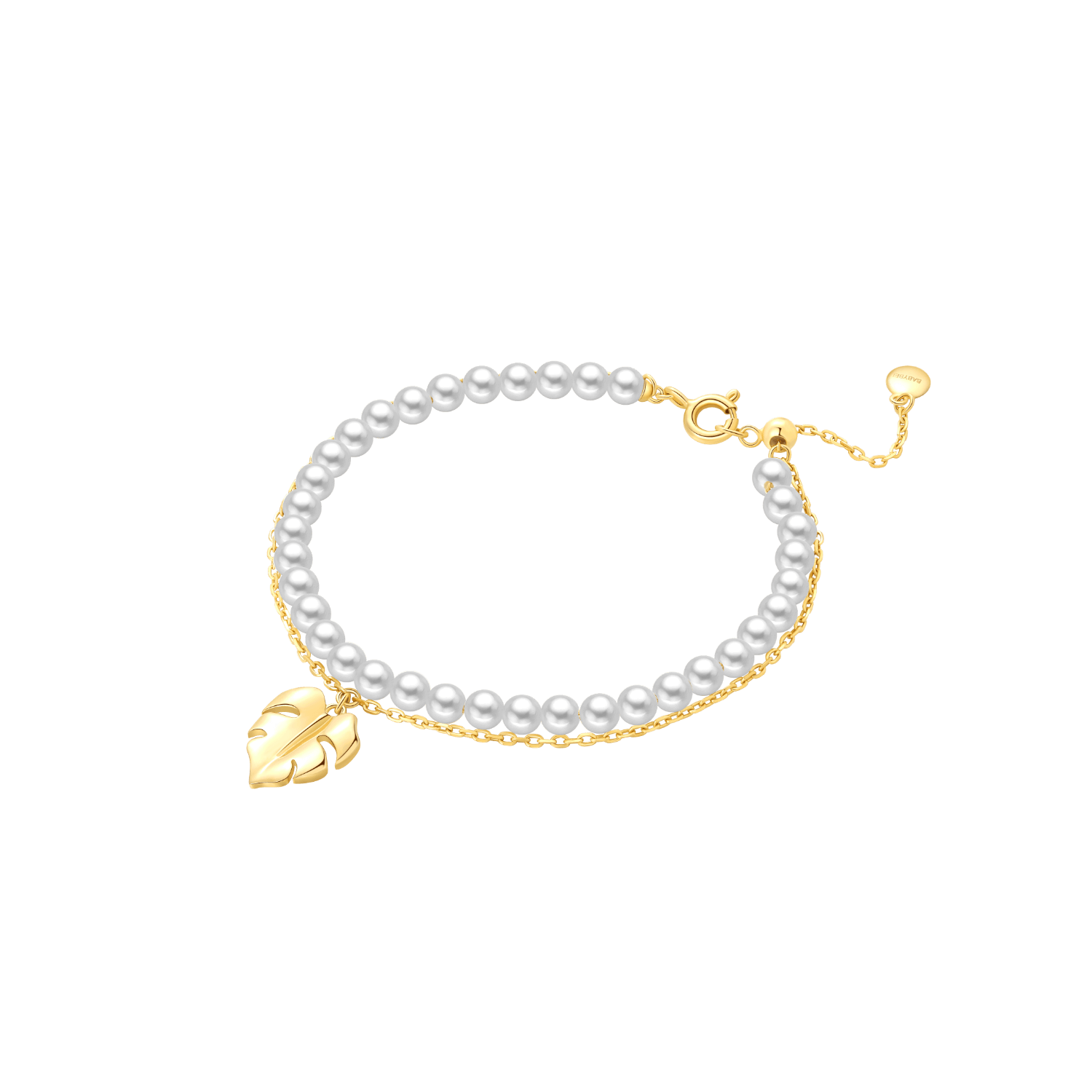 Monstera Layered Bracelet