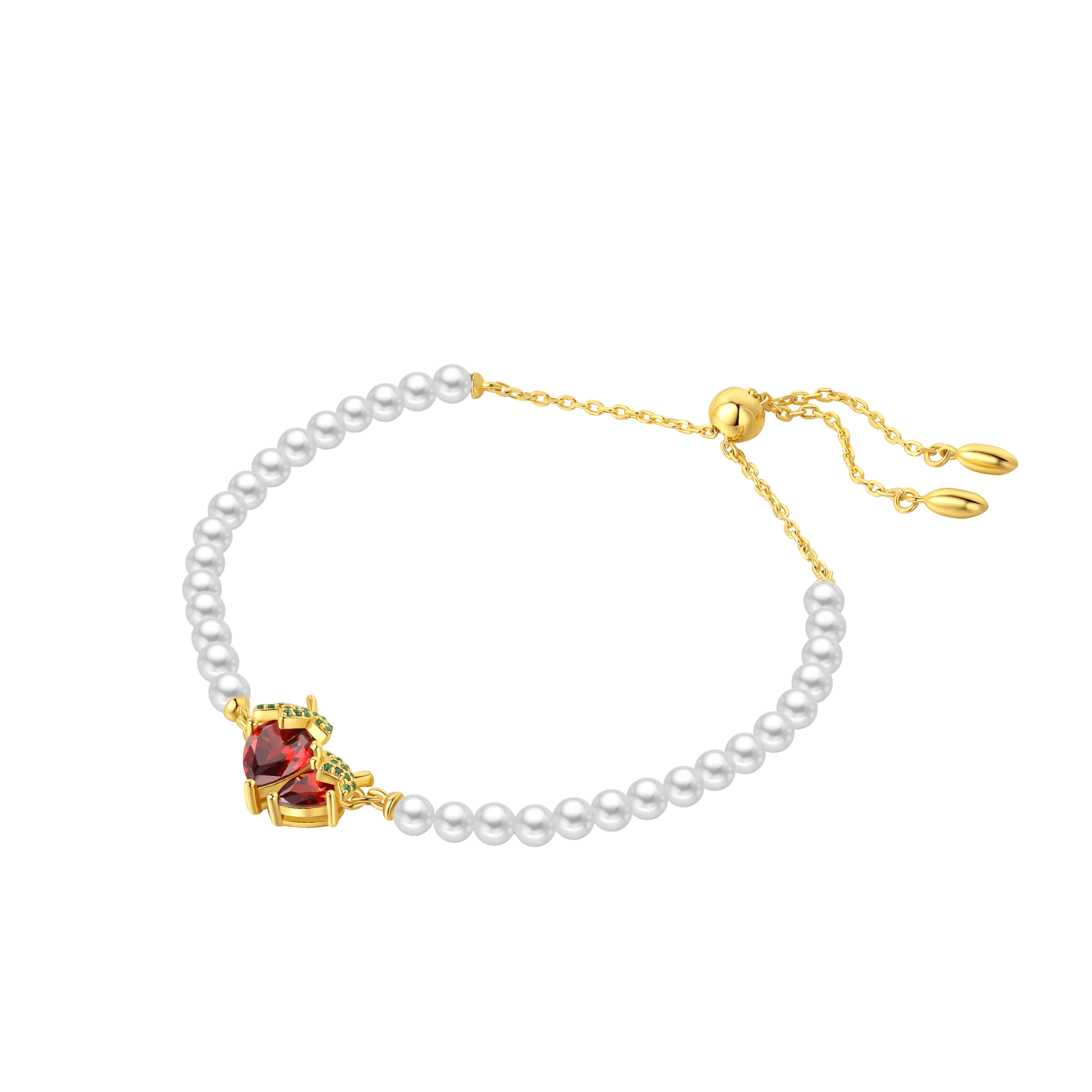 Strawberry Beaded Bracelet