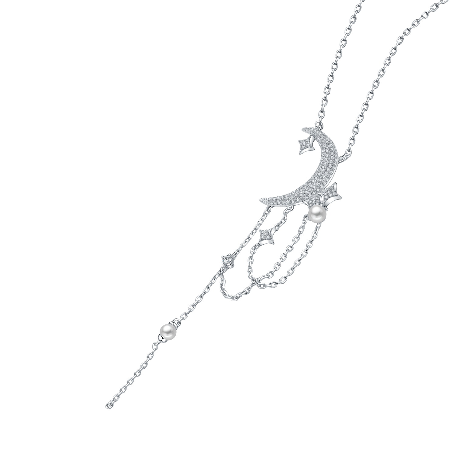 Moon Lariat Necklace