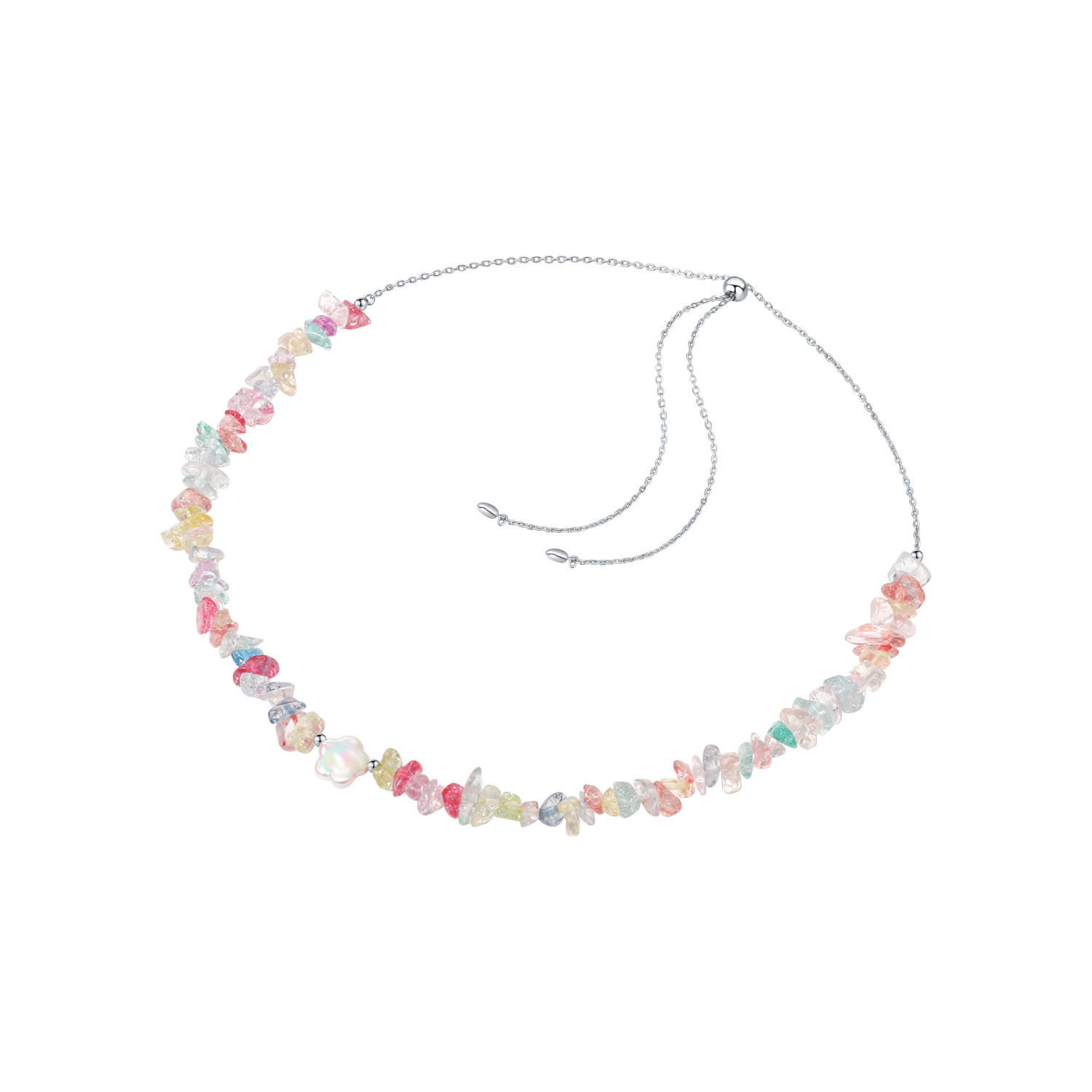 Colorful Petals Beaded Necklace