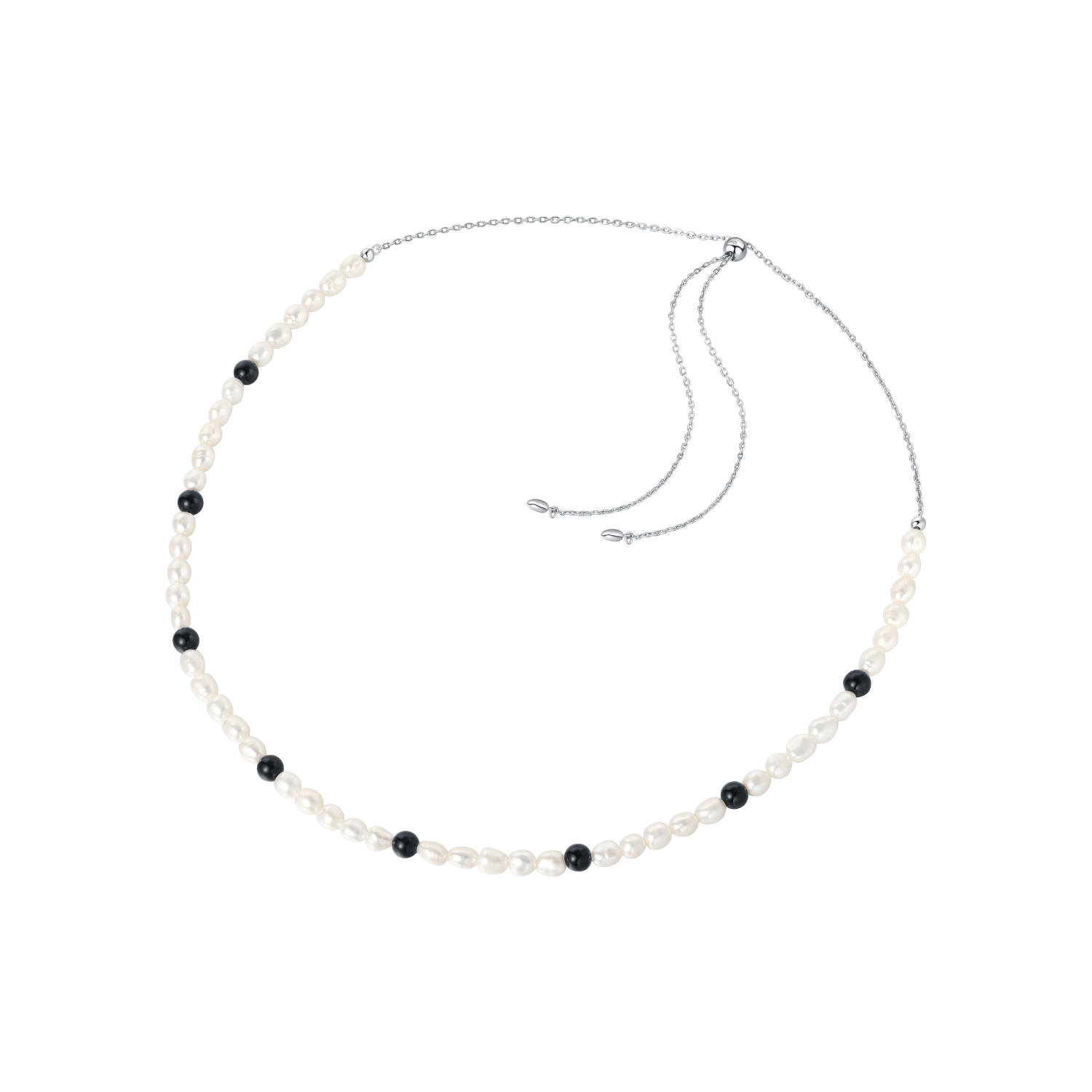 Ink Cloud Beaded Necklace