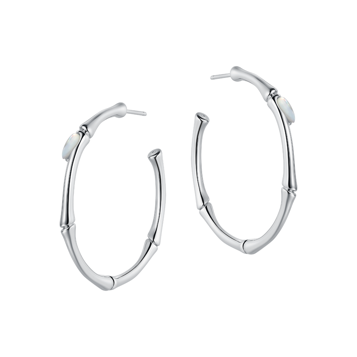 Bamboo Breeze Hoop Earrings