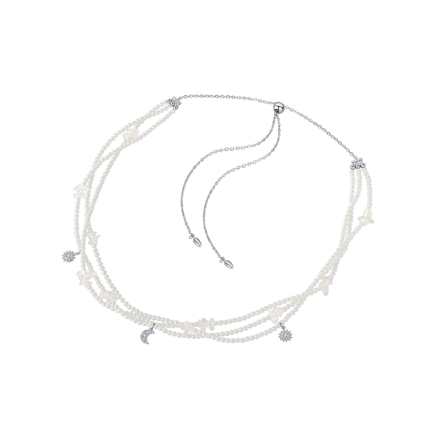 Moon Beaded Necklace  (Soluna)