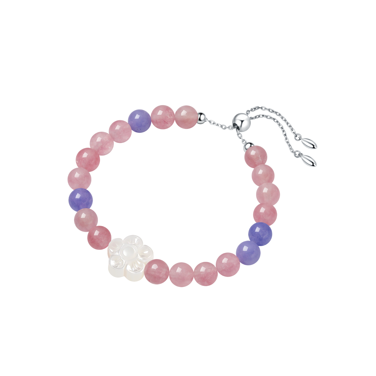 Brook Cherry Beaded Bracelet (Floral)