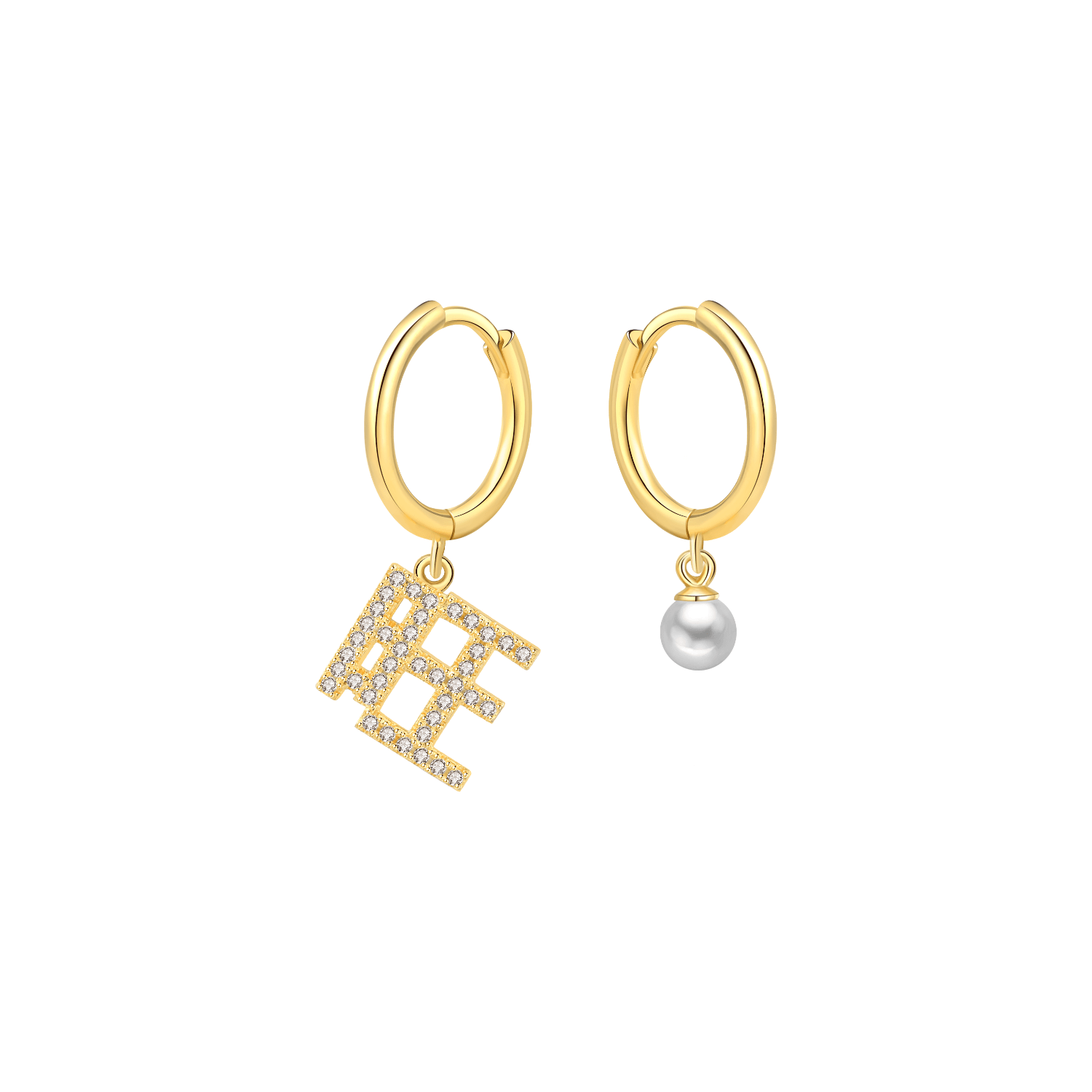 Little Wishes Asymmetric Earrings