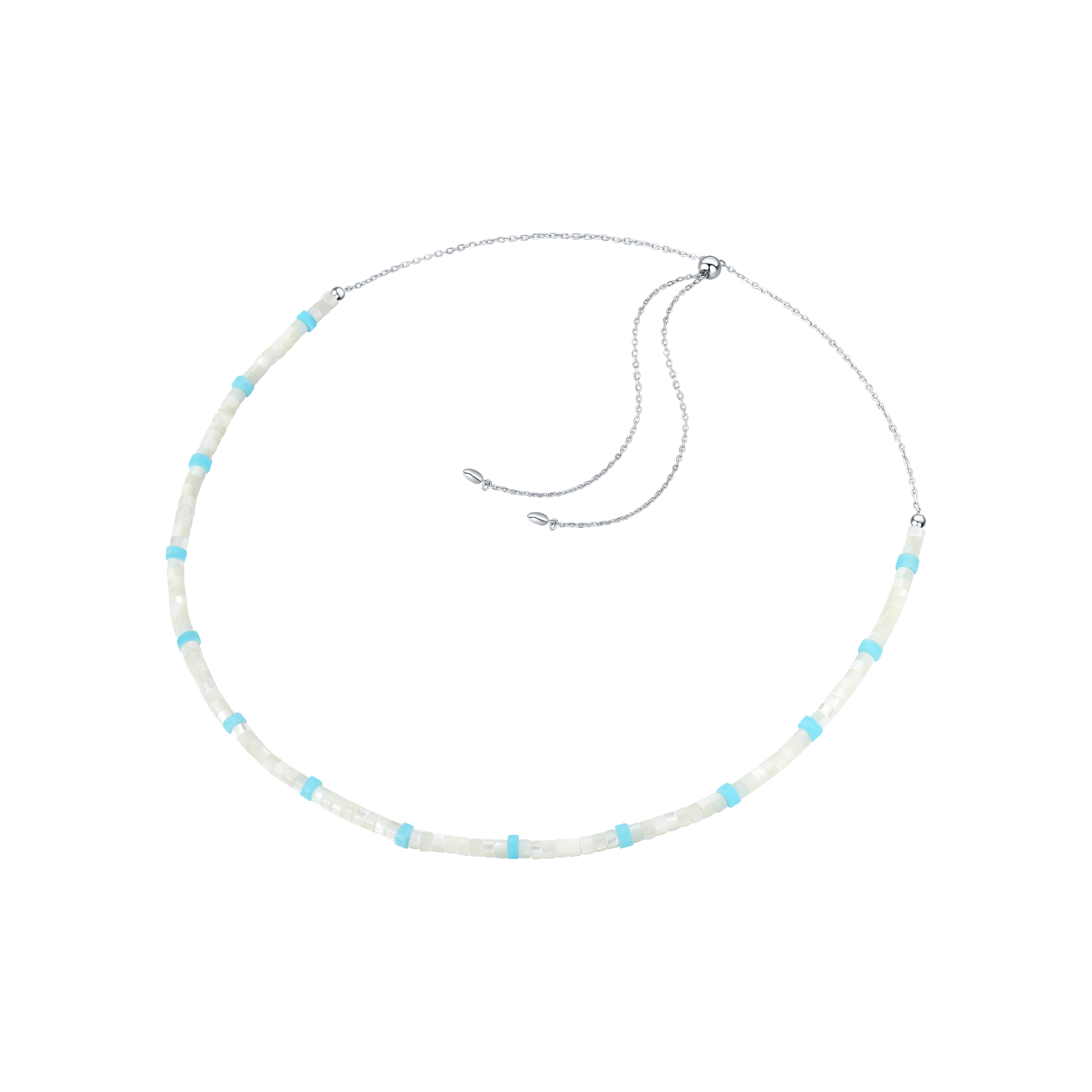 Moon Lake Beaded Necklace (Spaced)