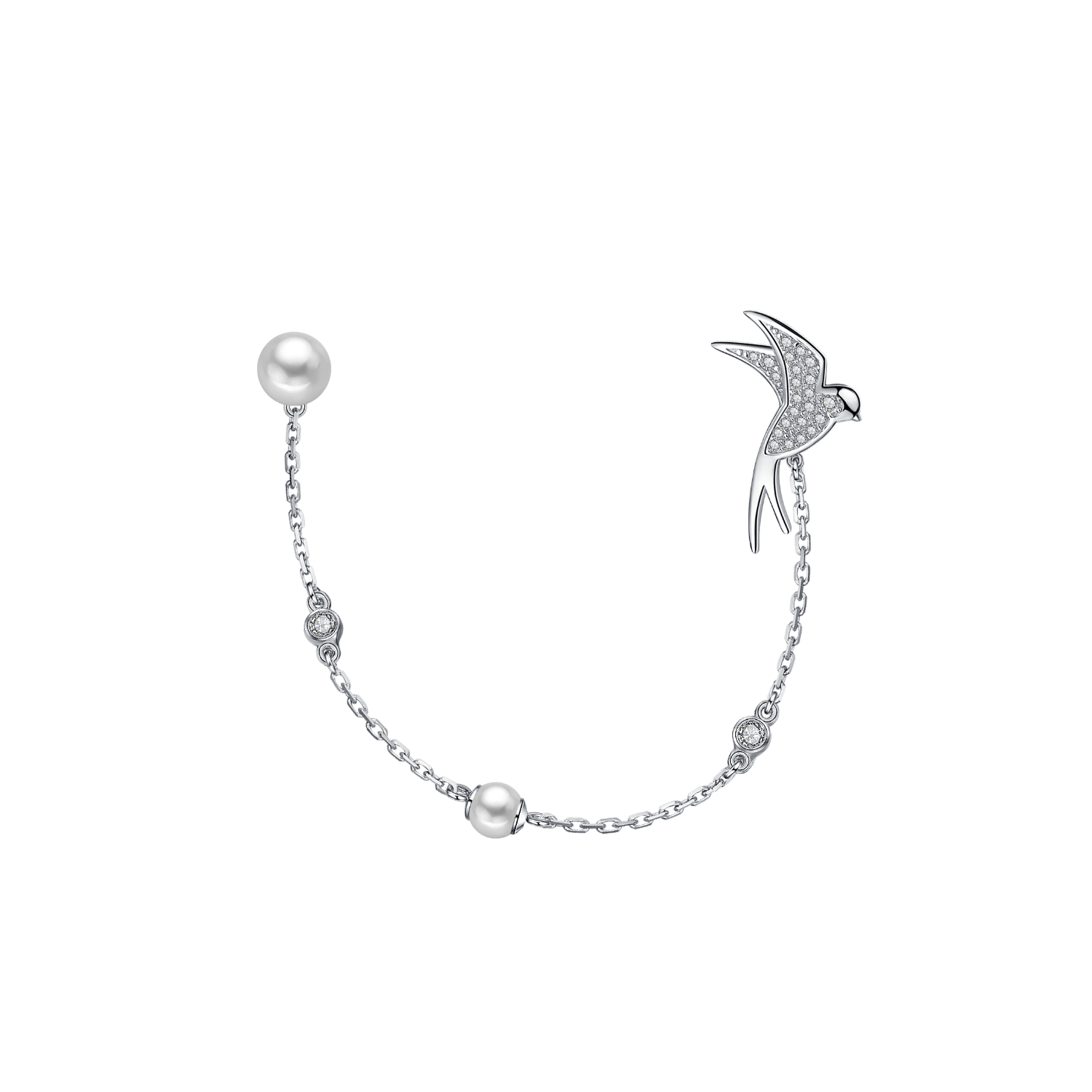 Swallow Chain Brooch