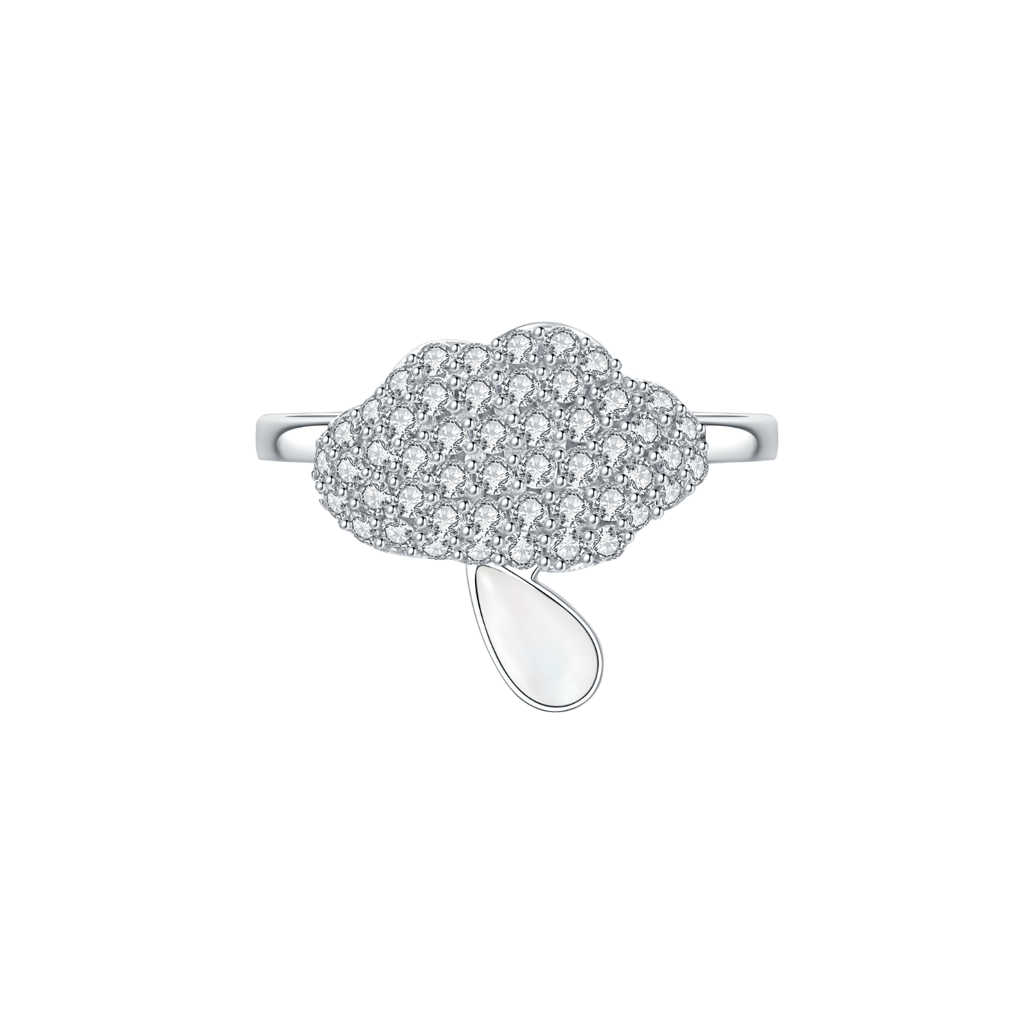 Spring Rain Pave Ring