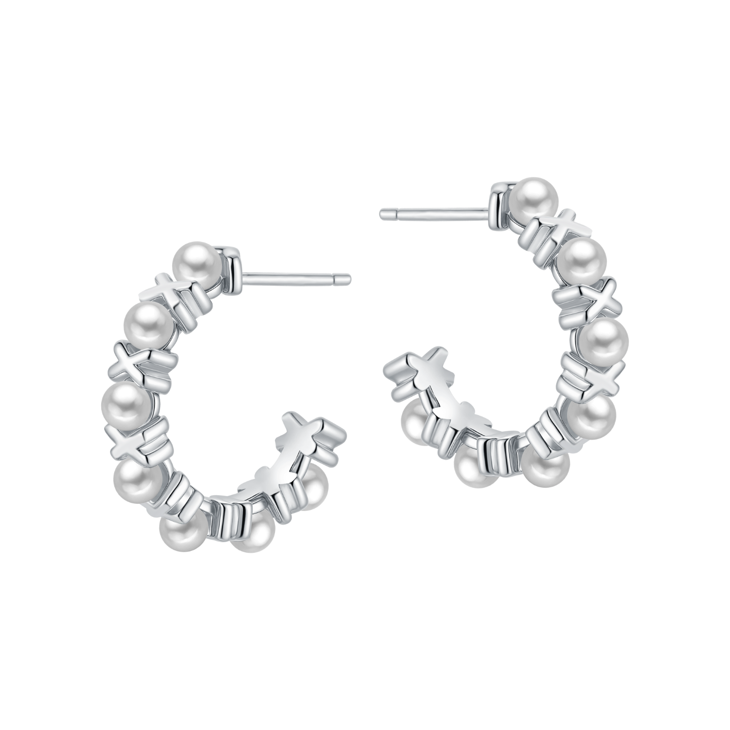 Scissor Rock Hoop Earrings
