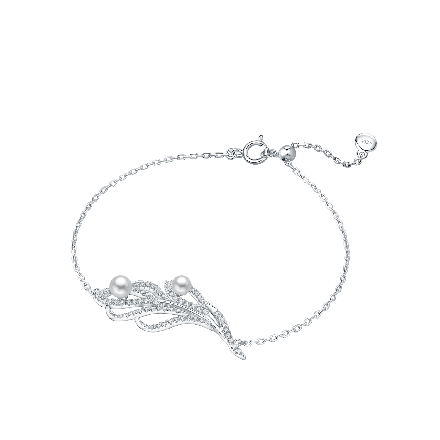Silver & Connemara Marble Trinity Knot Bracelet - CladdaghRings.com