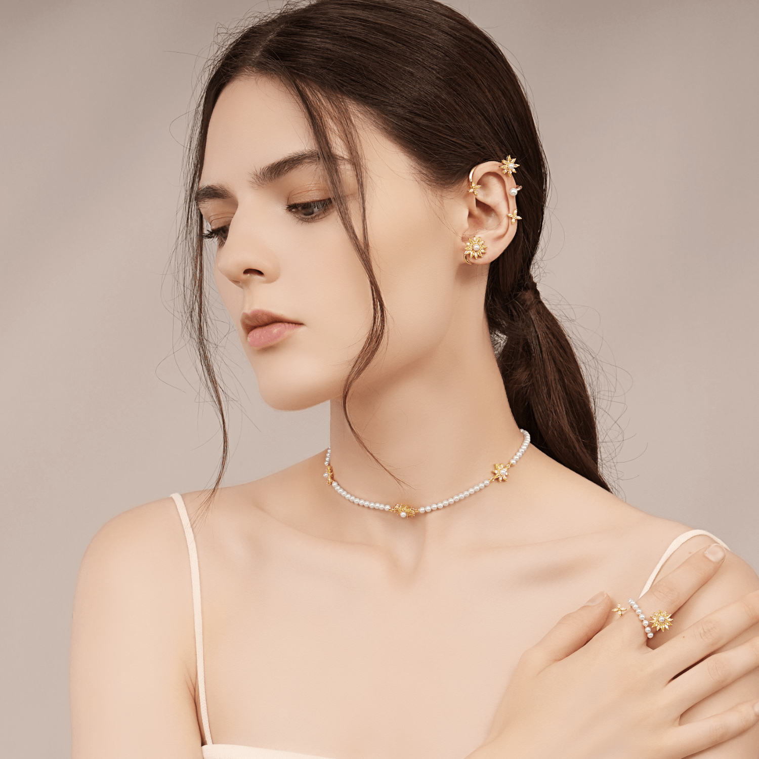 Sunflower Ear Cuff
