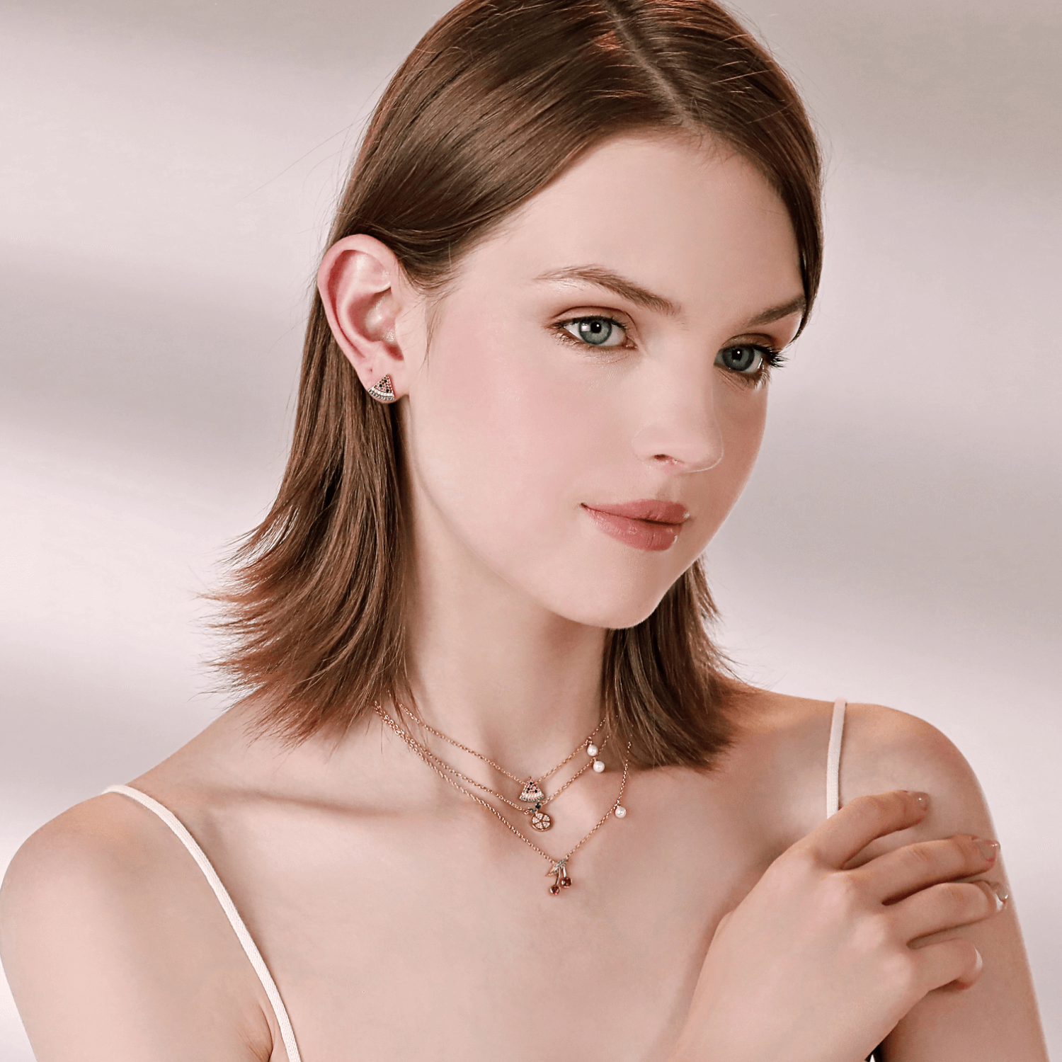 Little Fruits Asymmetric Earrings