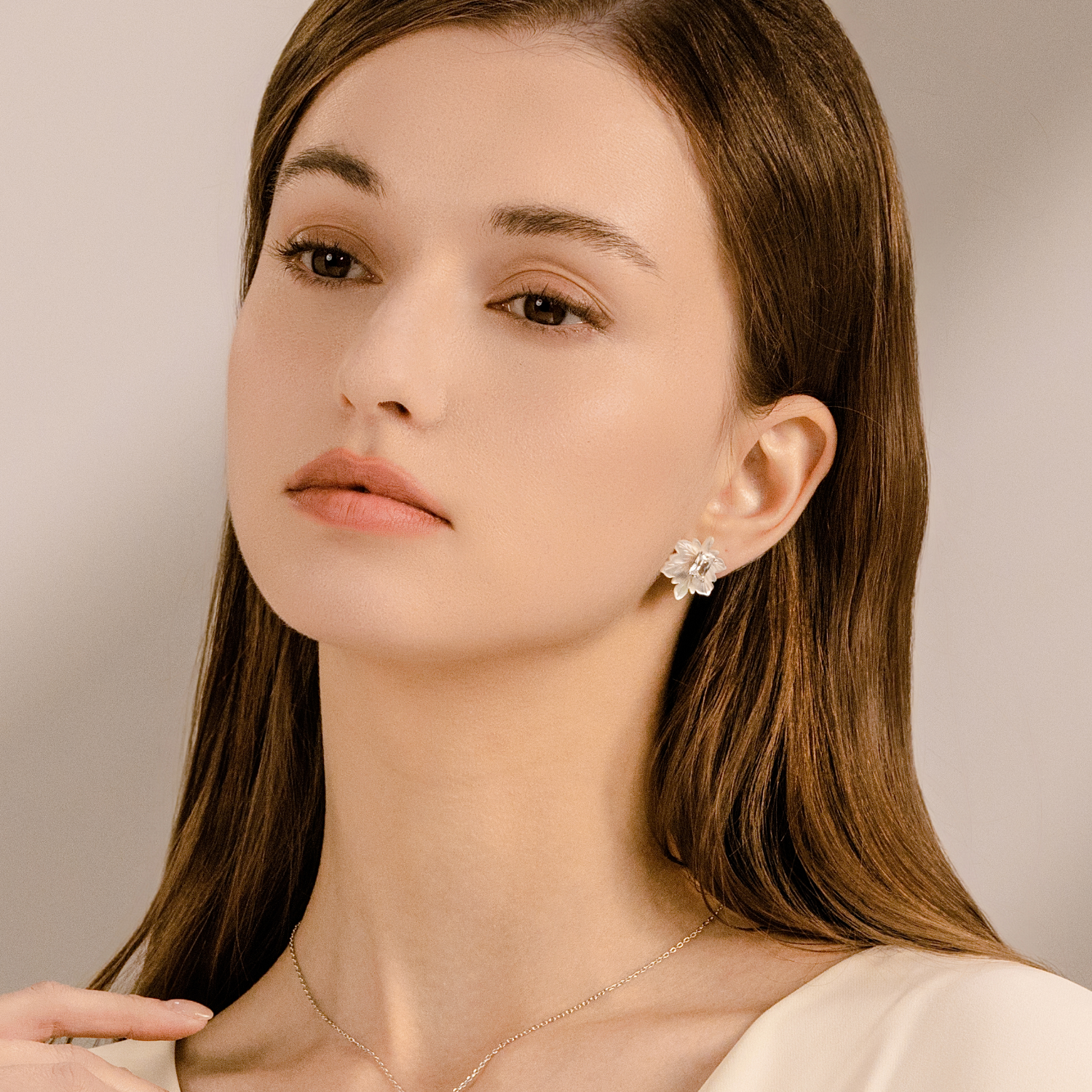 Moonlit Maple Stud Earrings