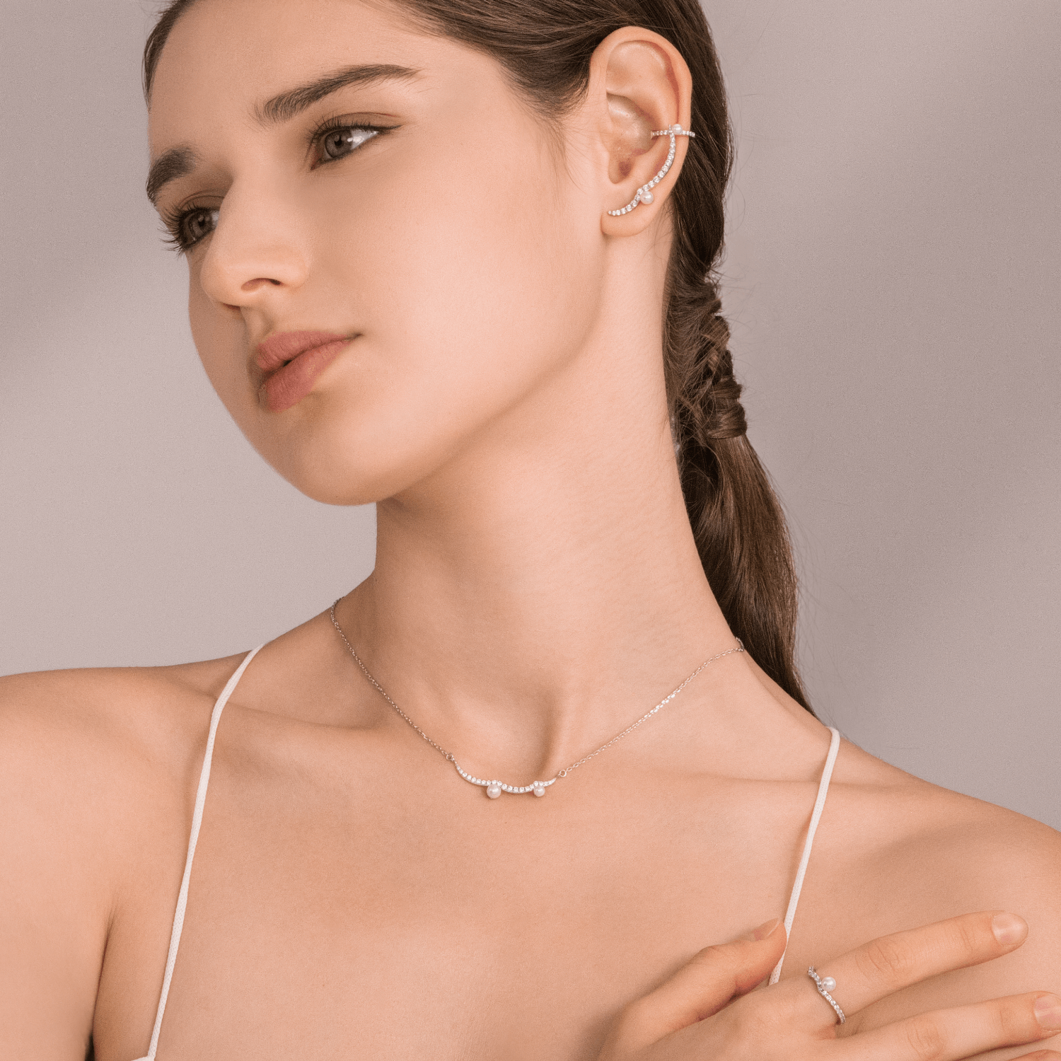 Water Wave Pendant Necklace