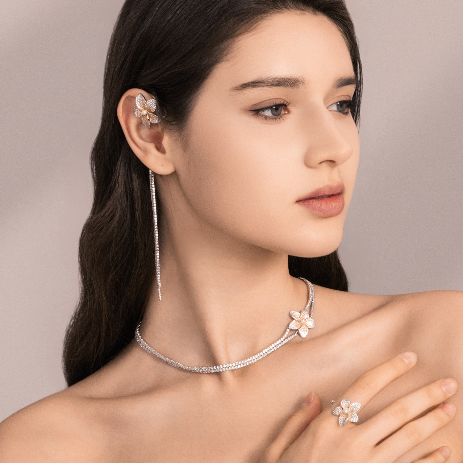 Frangipani Choker Necklace