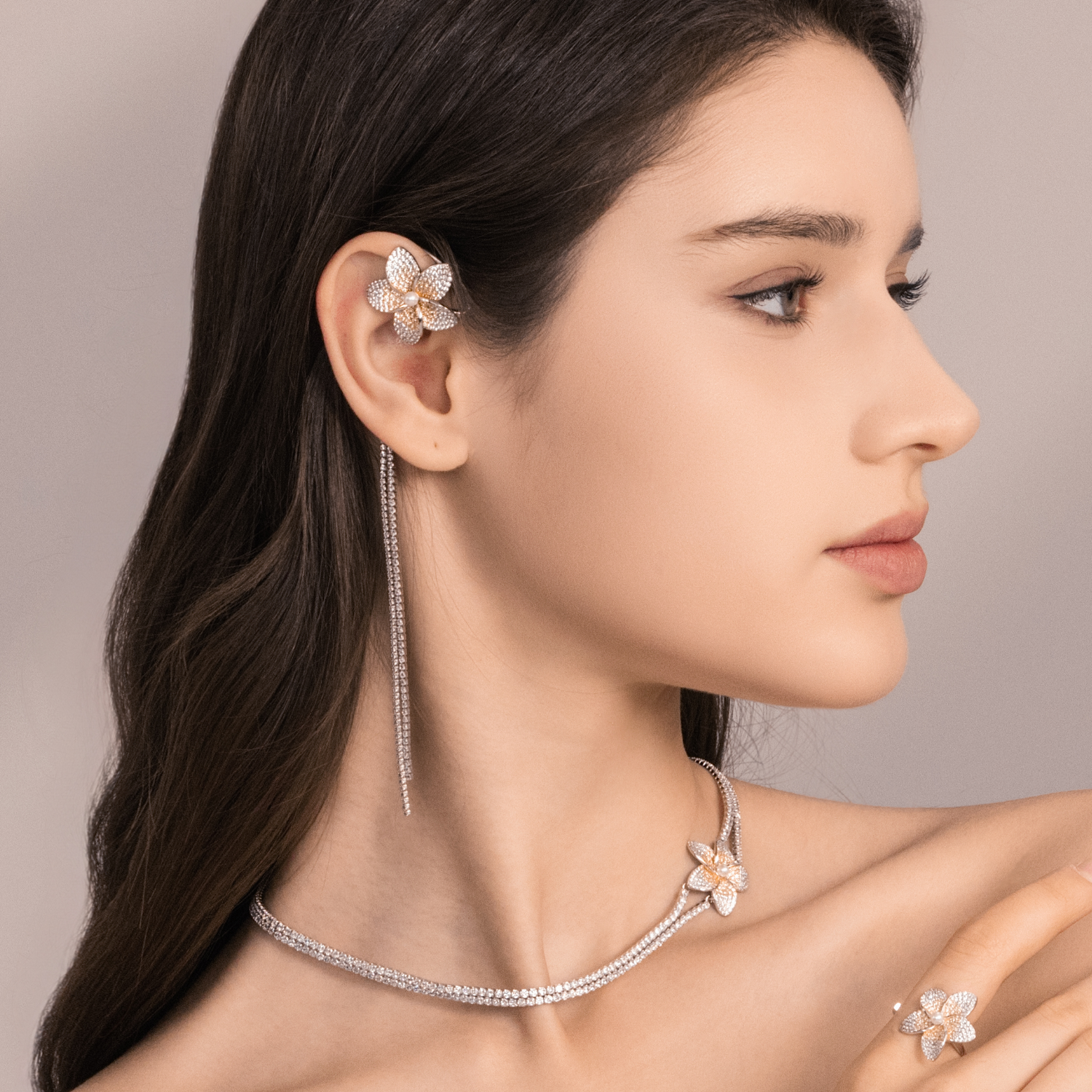 Frangipani Ear Cuff