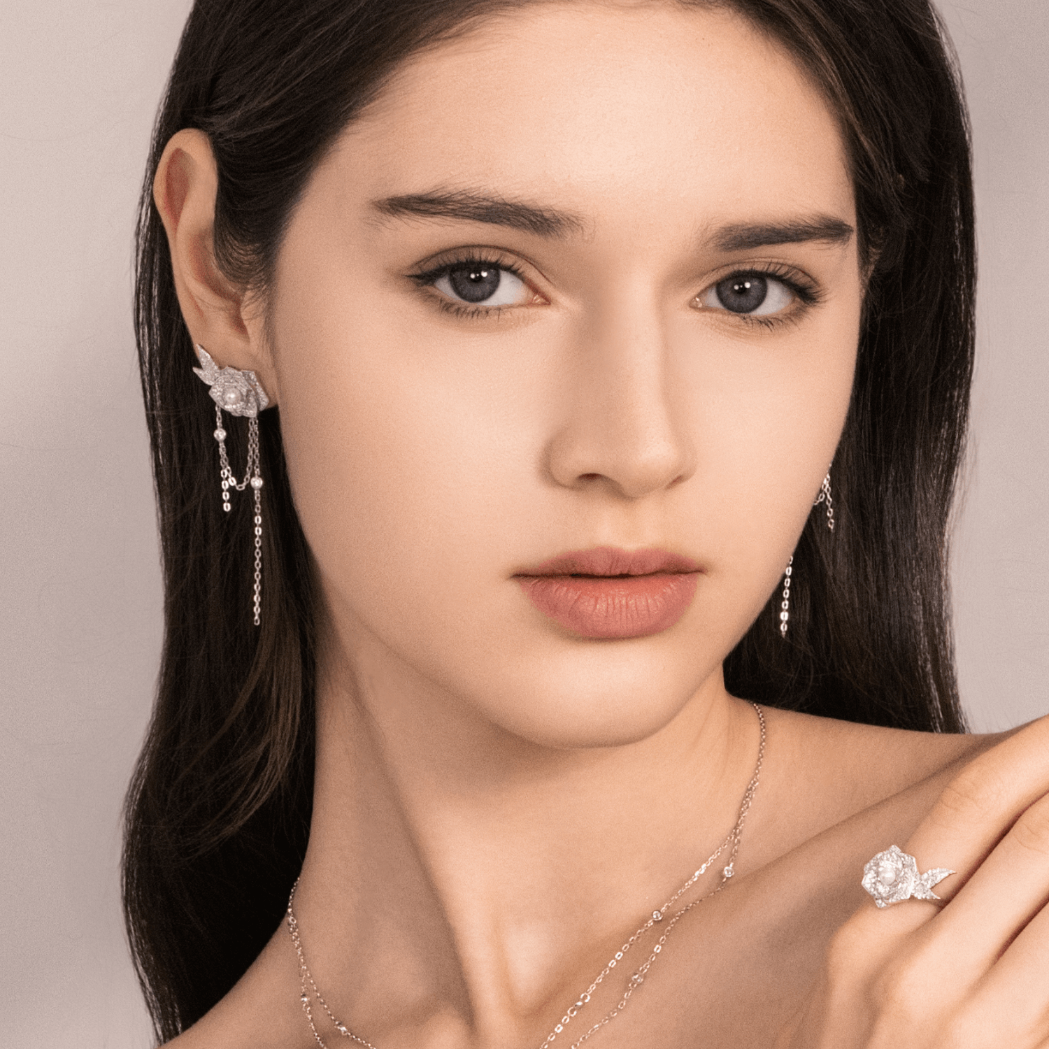 Rose Drop Earrings