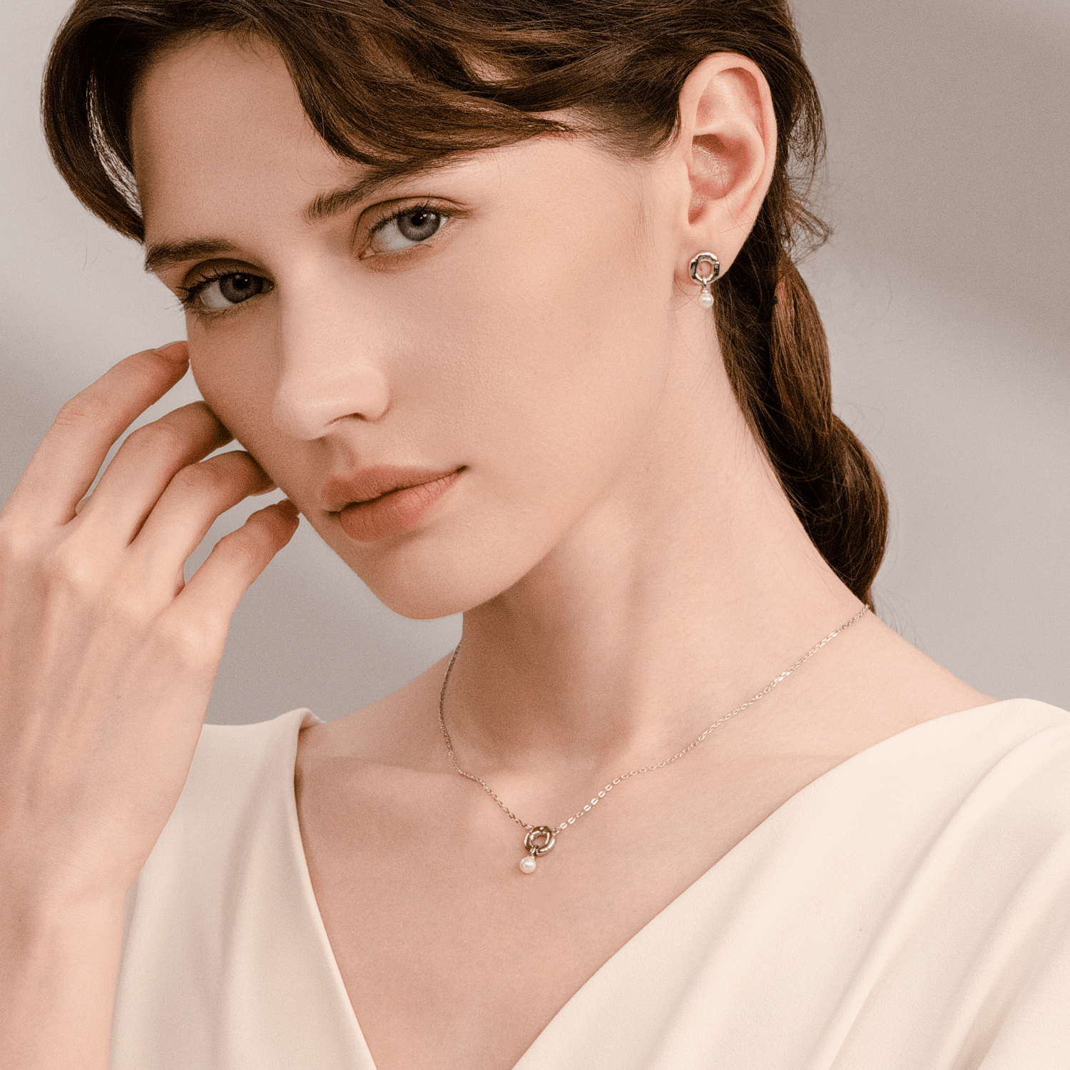 Little Bagel Pendant Necklace