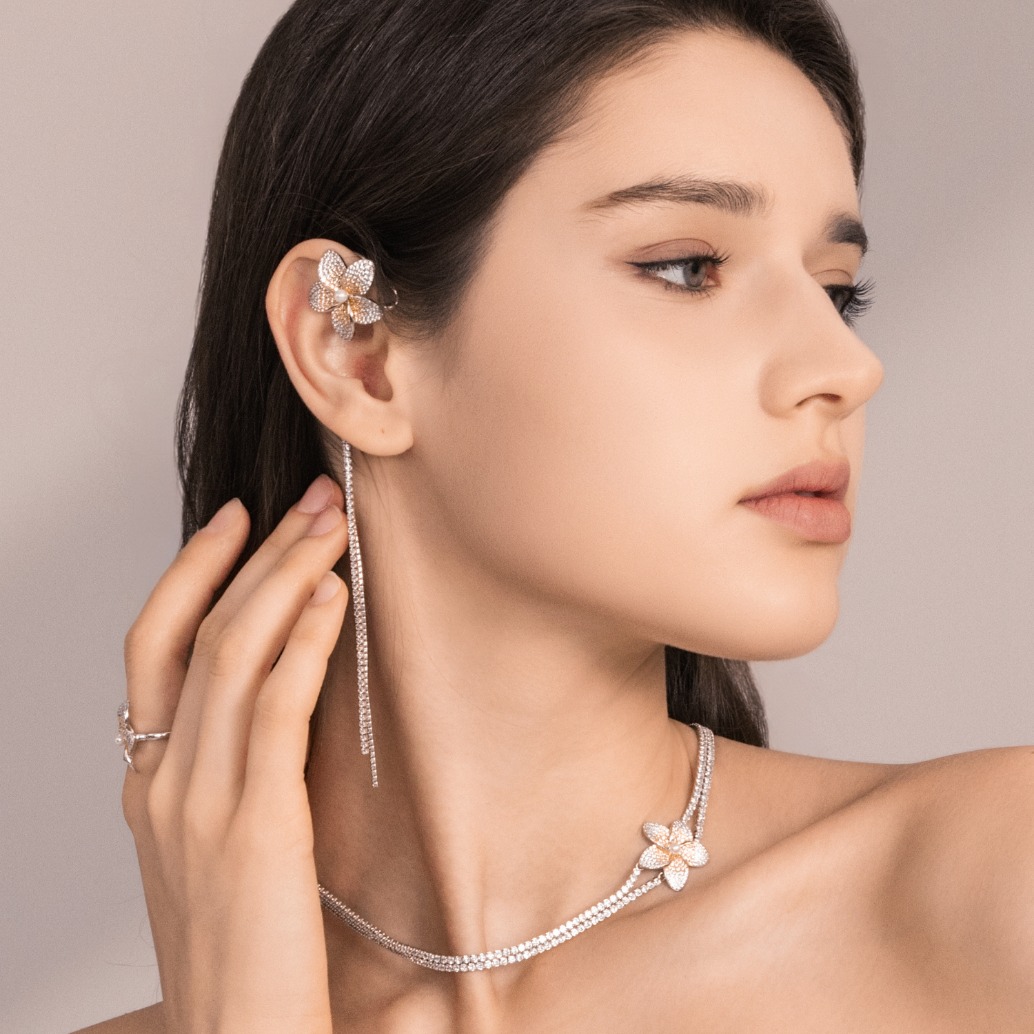 Frangipani Ear Cuff