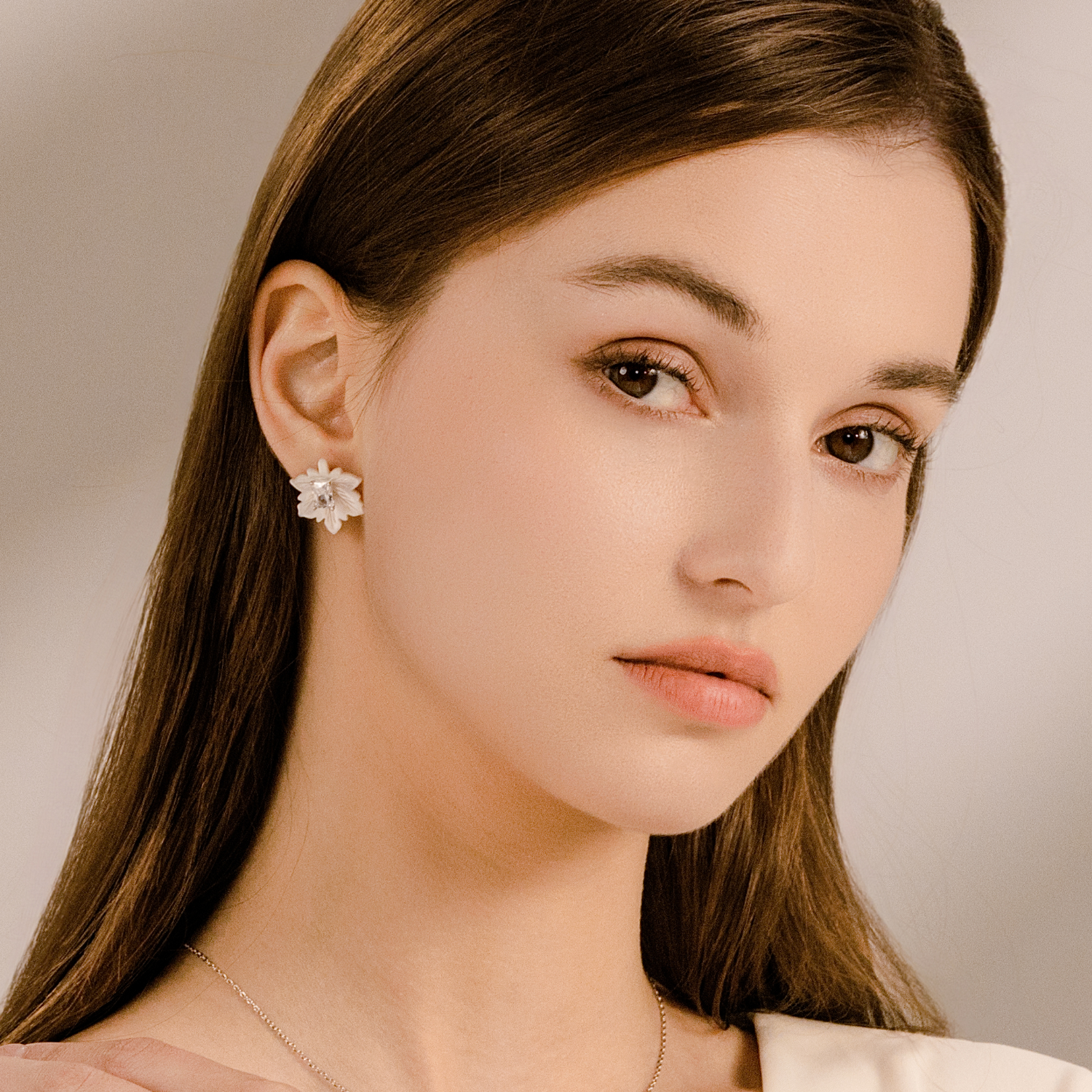 Moonlit Maple Stud Earrings