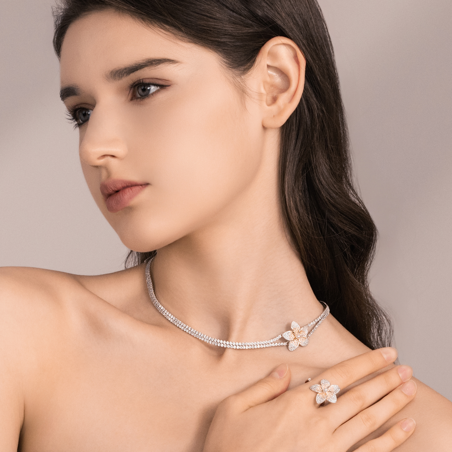 Frangipani Choker Necklace