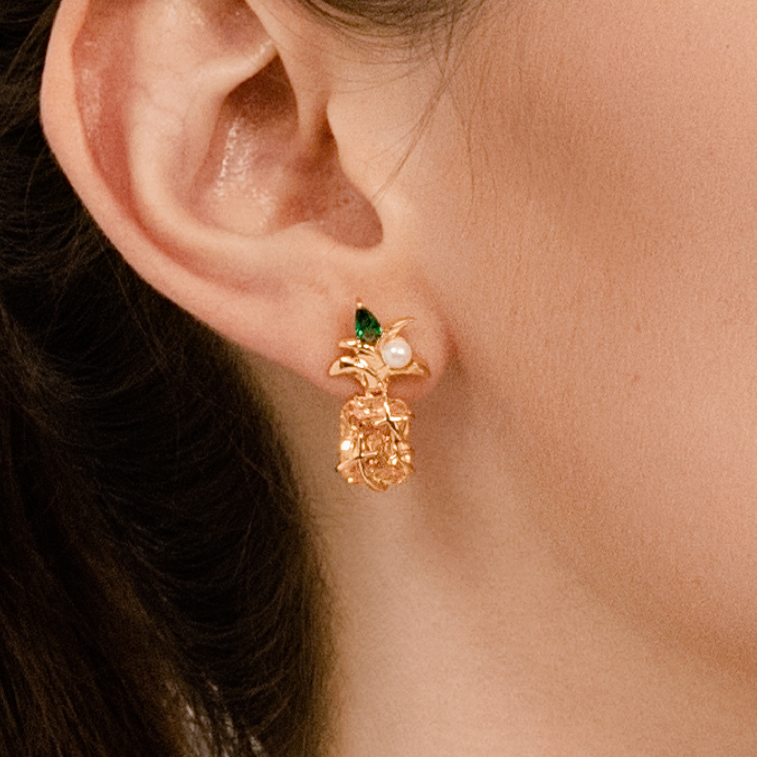 Pineapple Stud Earrings