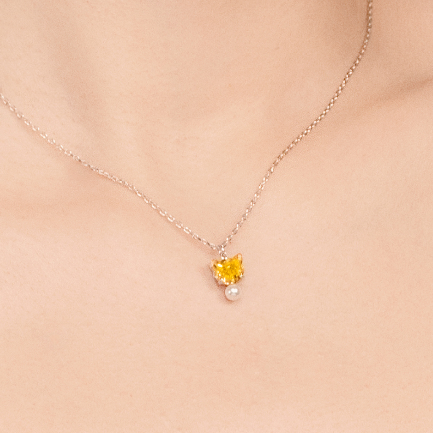 Fortune Kitten Pendant Necklace