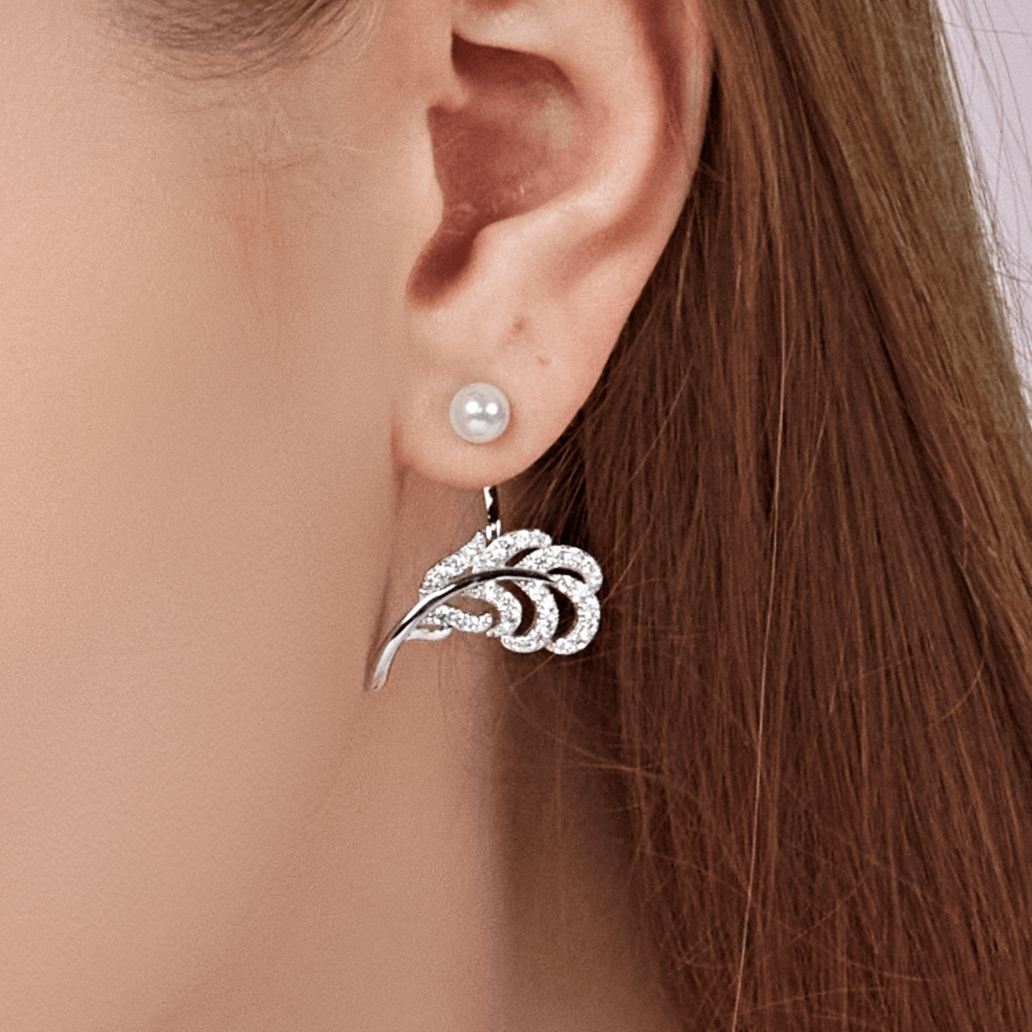 Feather Stud Earrings