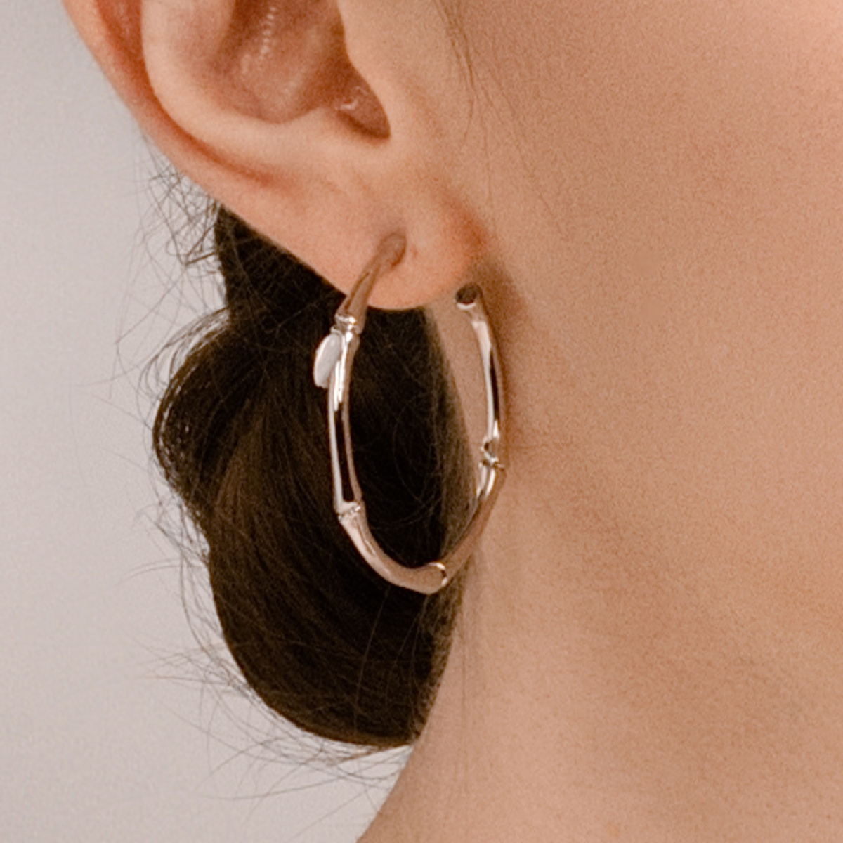 Bamboo Breeze Hoop Earrings