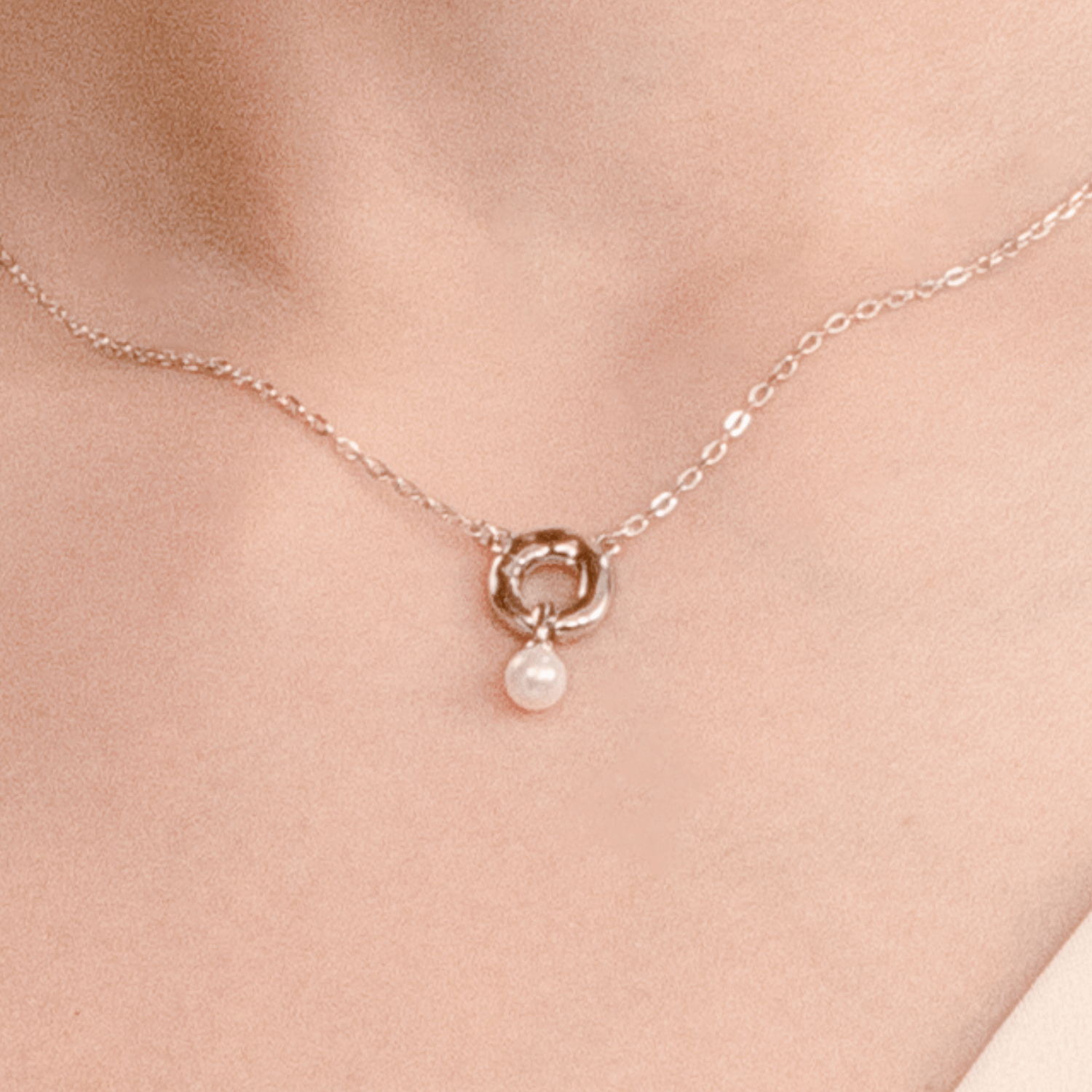 Little Bagel Pendant Necklace