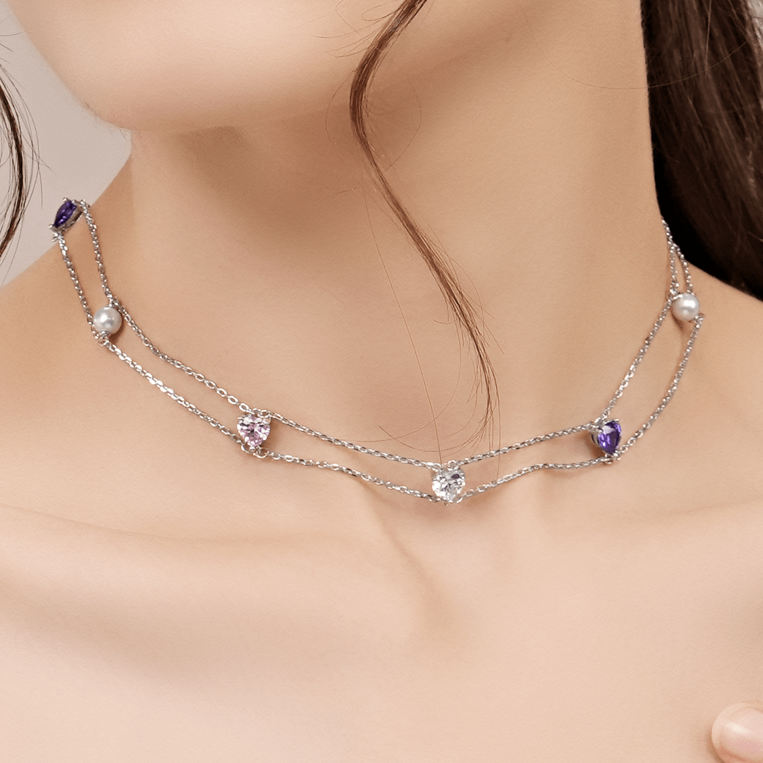 Sweet Heart Choker Necklace